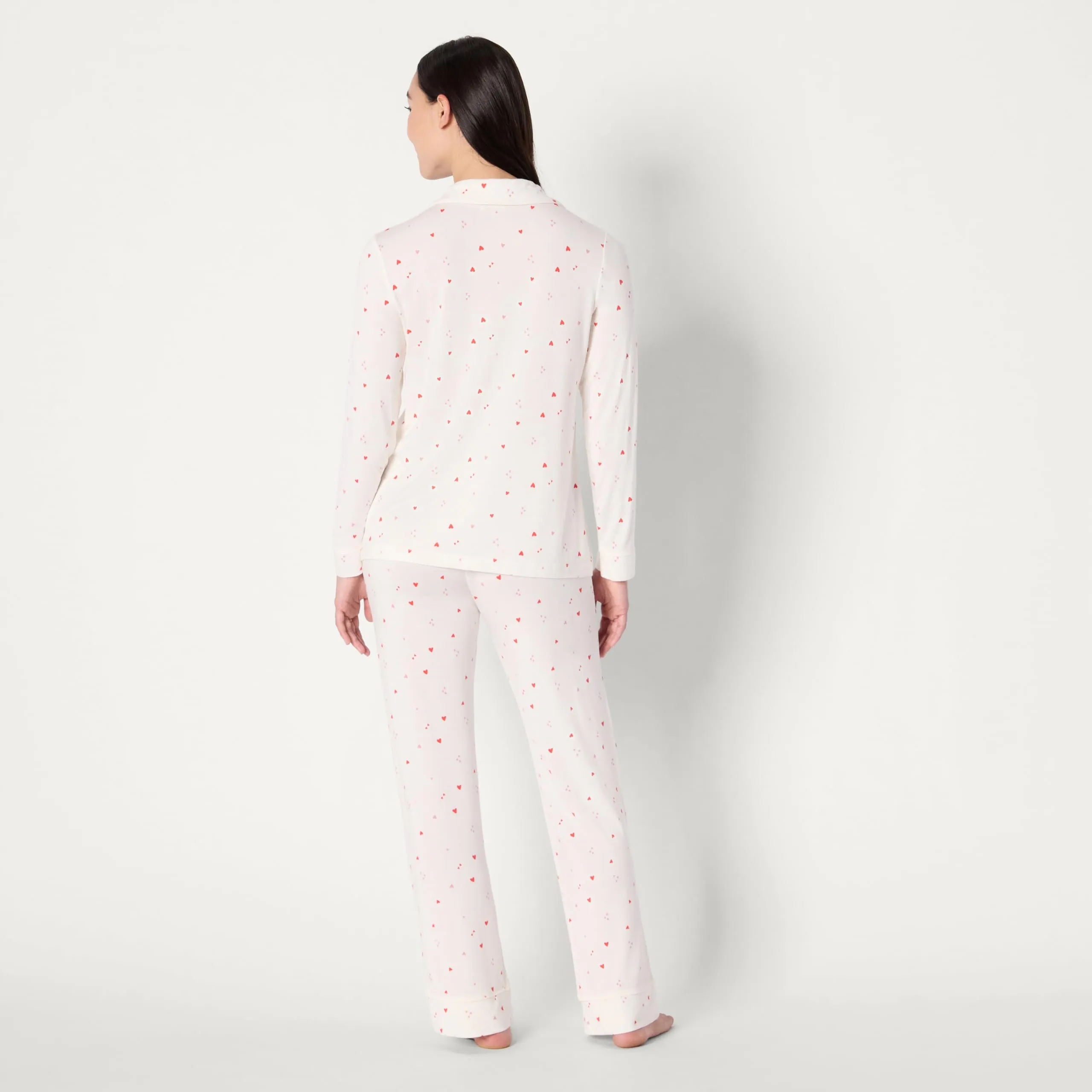 Amazon Essentials x Sofia Grainge Set Pigiama Donna, Avorio Cuori Multipli, XXL - immagine 5