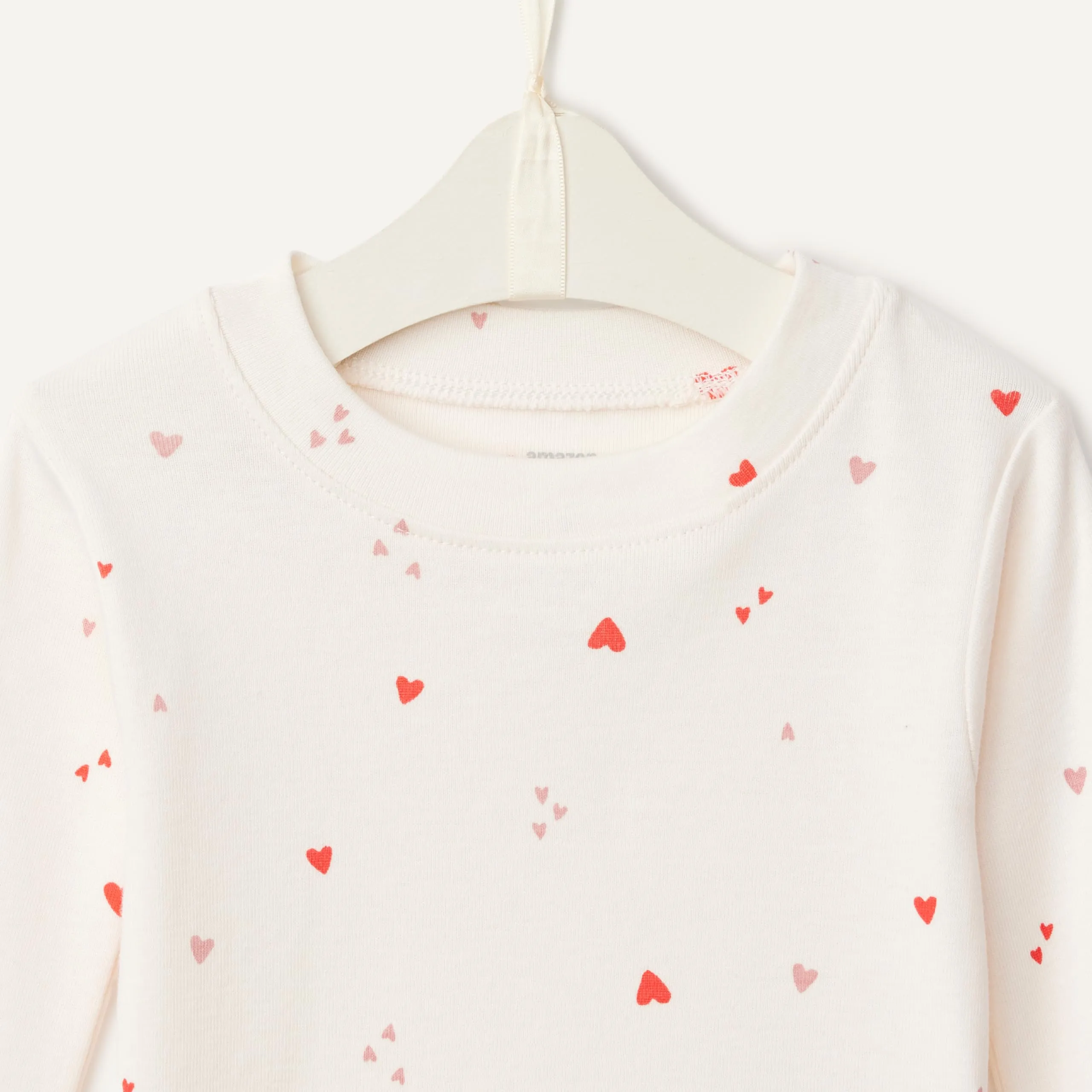 Amazon Essentials x Sofia Grainge Pigiami in Cotone Aderenti Unisex Bambini e Ragazzi, Pacco da 2, Cuori Multipli/Rosato, 4 Anni - immagine 4
