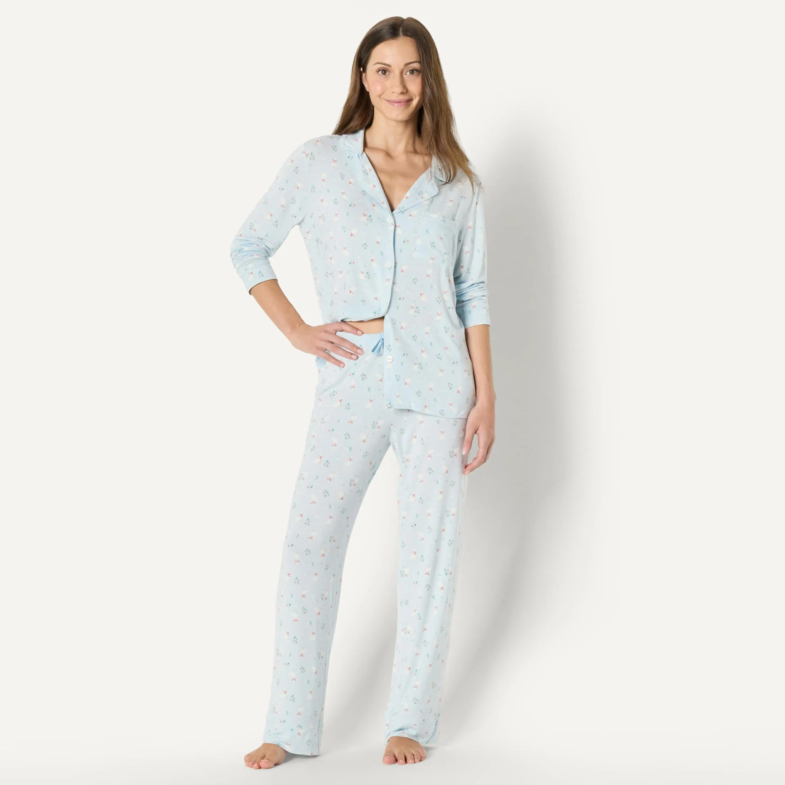 Amazon Essentials X Sofia Grainge - Pigiama Unisex da Bambina, Motivo: oche Azzurre, L - immagine 4