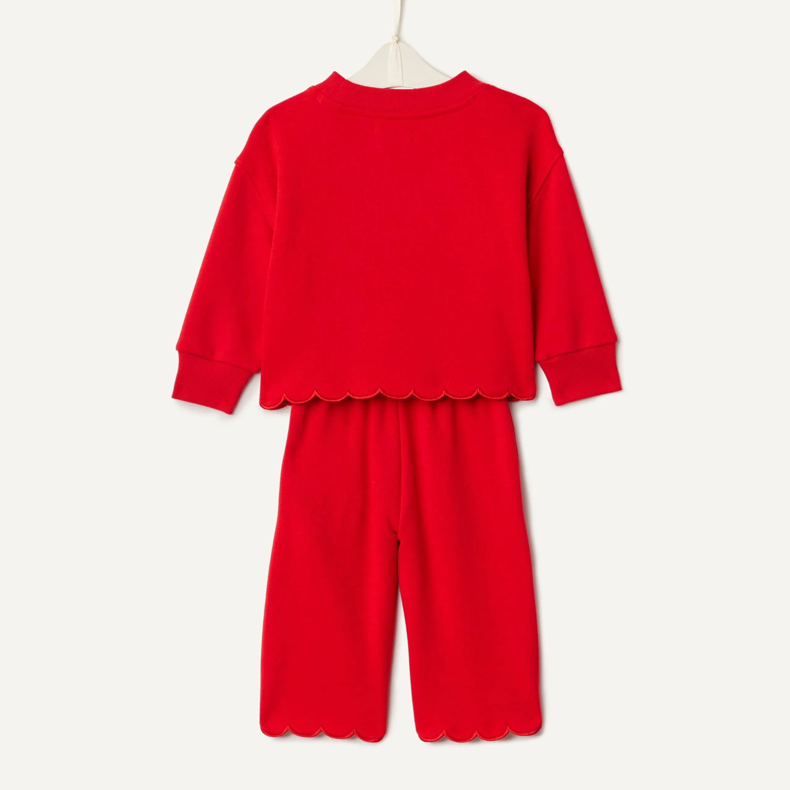 Amazon Essentials x Sofia Grainge Set Pantaloni E Top In Spugna Bimba, Rosso, 0-3 mesi - immagine 5