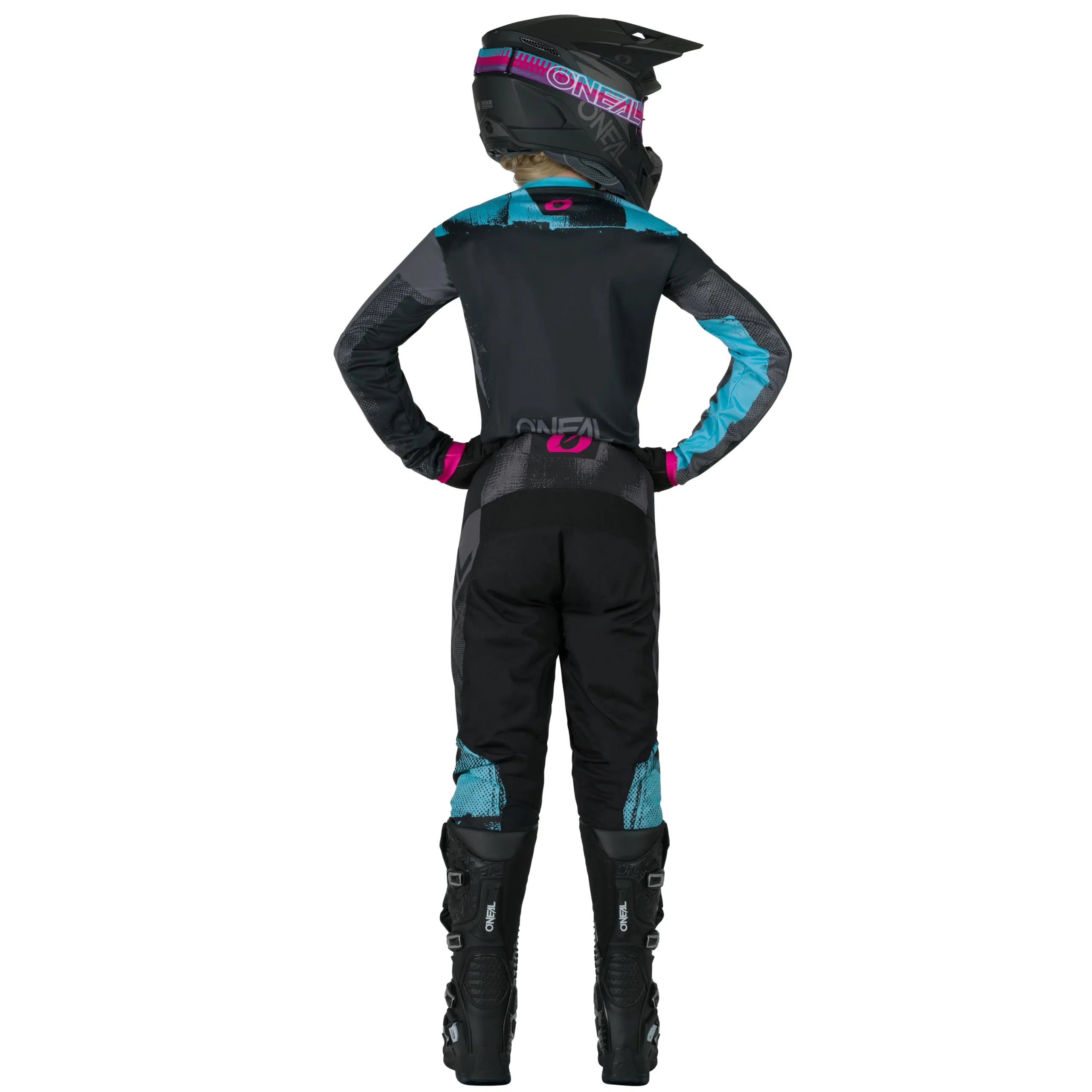 O'Neal Element Jersey Roller Element Jersey da Donna (Confezione da 1), Nero/Ciano, XXL - immagine 5