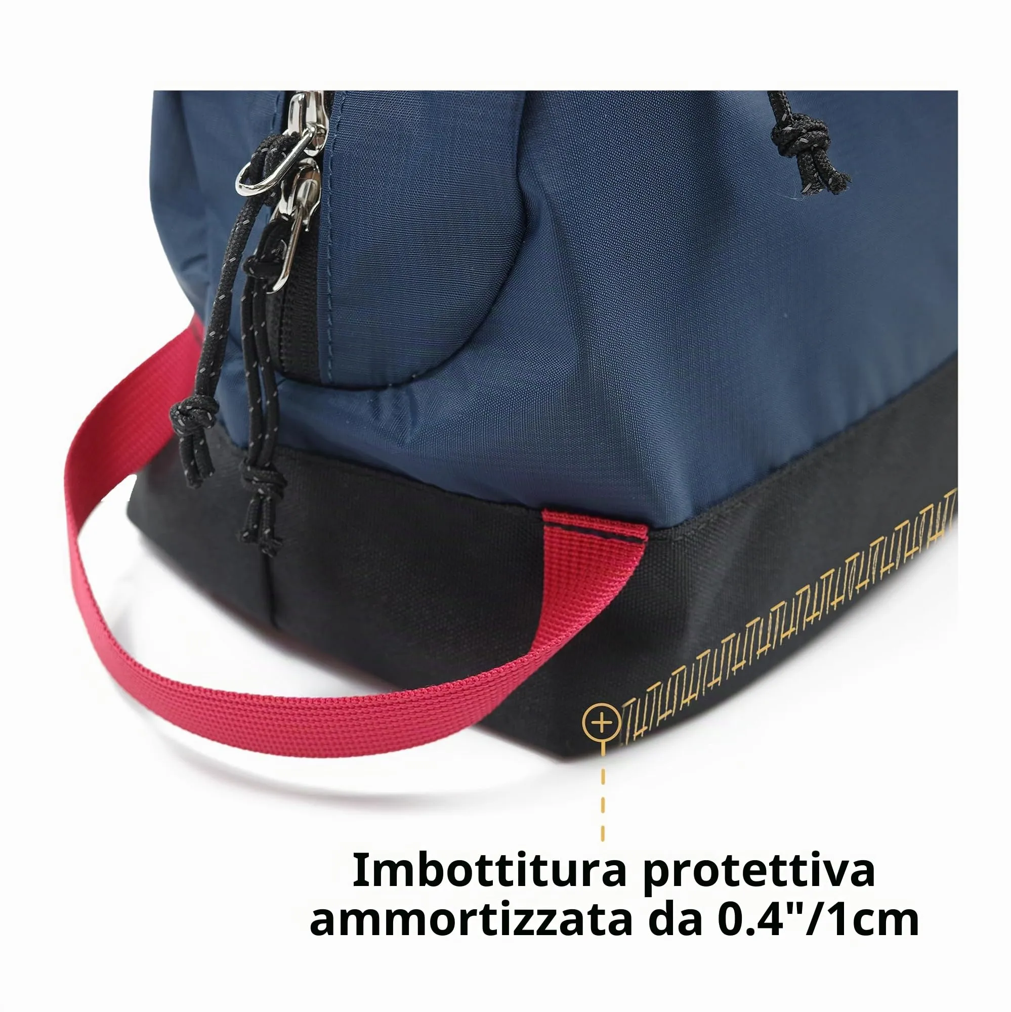 Borsa da viaggio per articoli igienici 8L, borsa lavaggio grande con scomparto umido/secco in TPU impermeabile - immagine 7