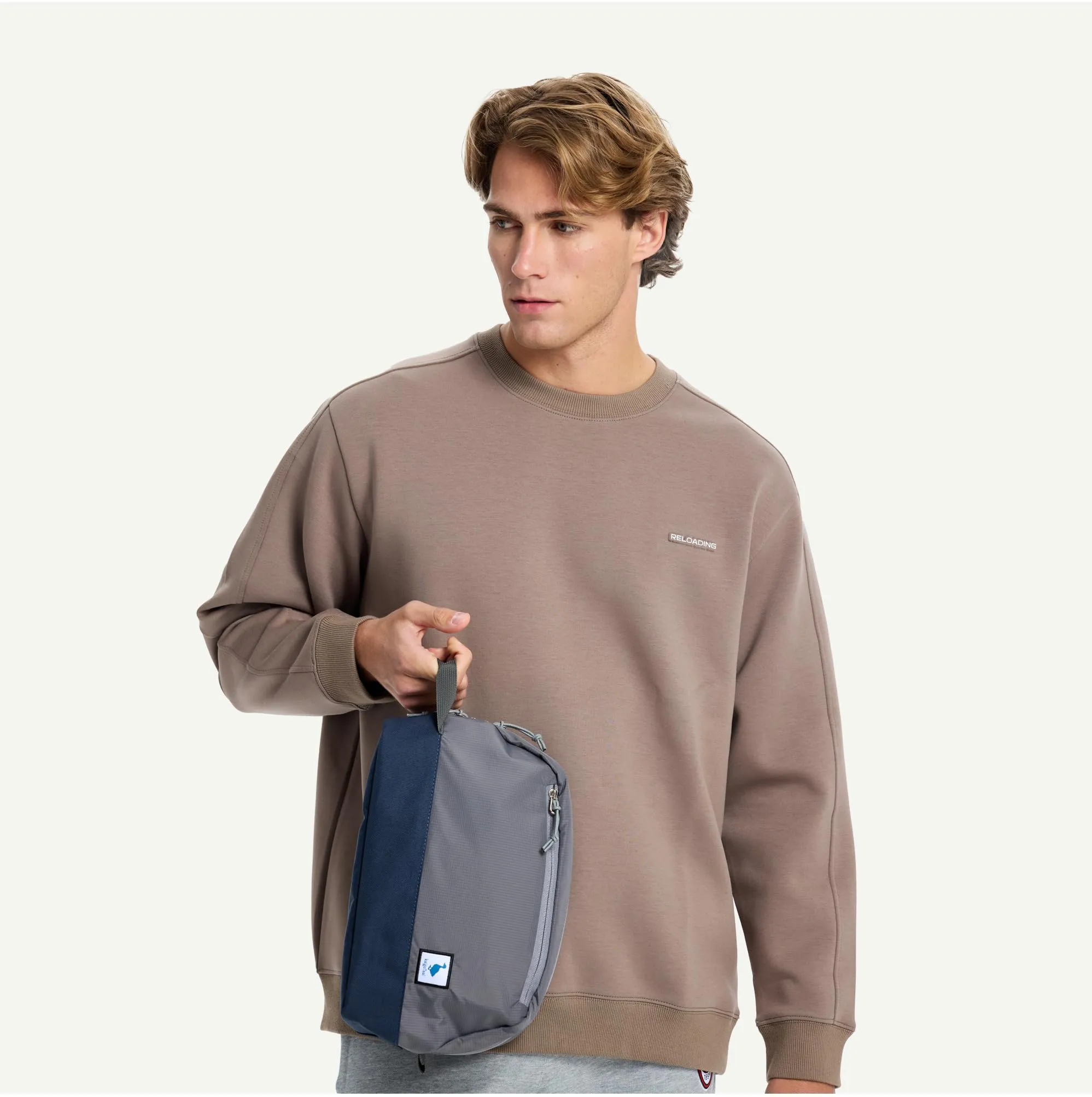 Borsa da viaggio per articoli igienici 8L, borsa lavaggio grande con scomparto umido/secco in TPU impermeabile - immagine 2