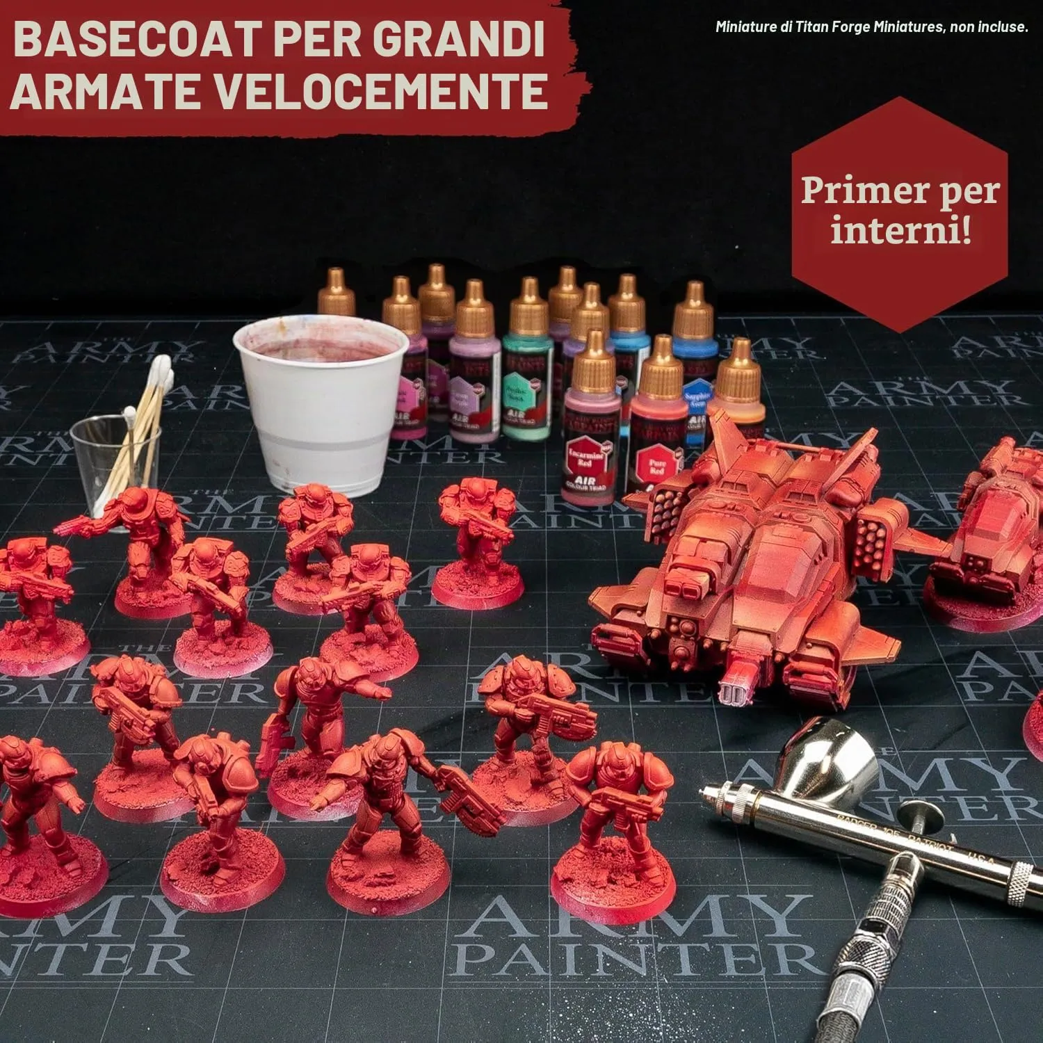 The Army Painter, Air Triads Deathly + Drab Green, 6 x 18 ml, aerografo - immagine 4
