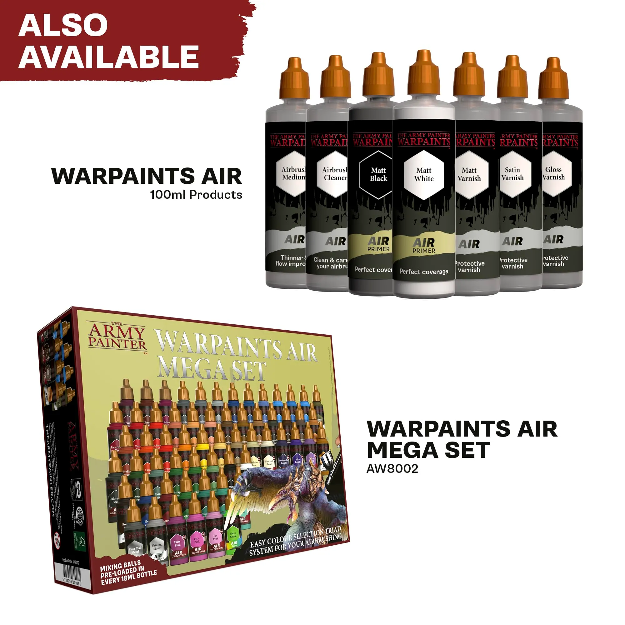 The Army Painter, Air Triads Teals, 6 x 18 ml Warpaints Air, aerografo - immagine 7