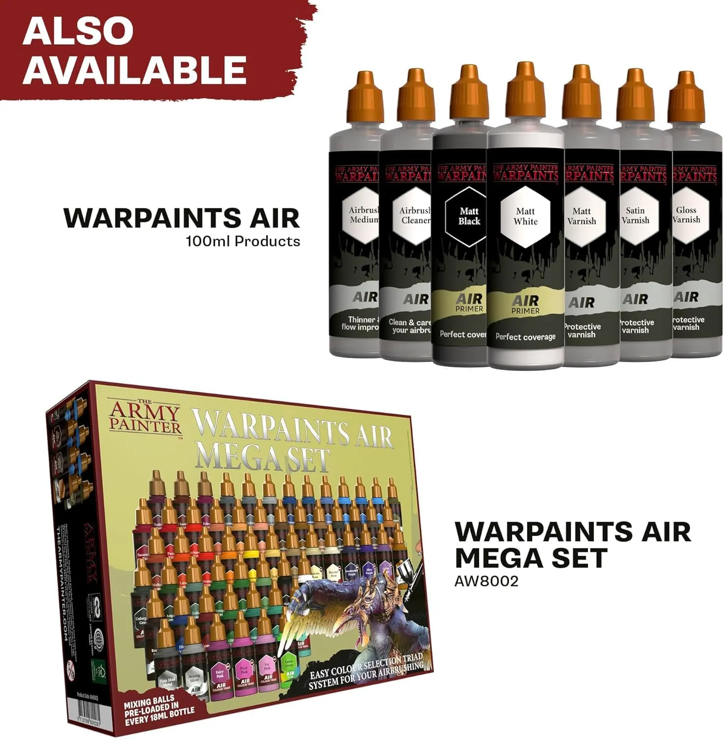 The Army Painter, Air Triads Turquoise, 6 x 18 ml, pronti per aerografo - immagine 7