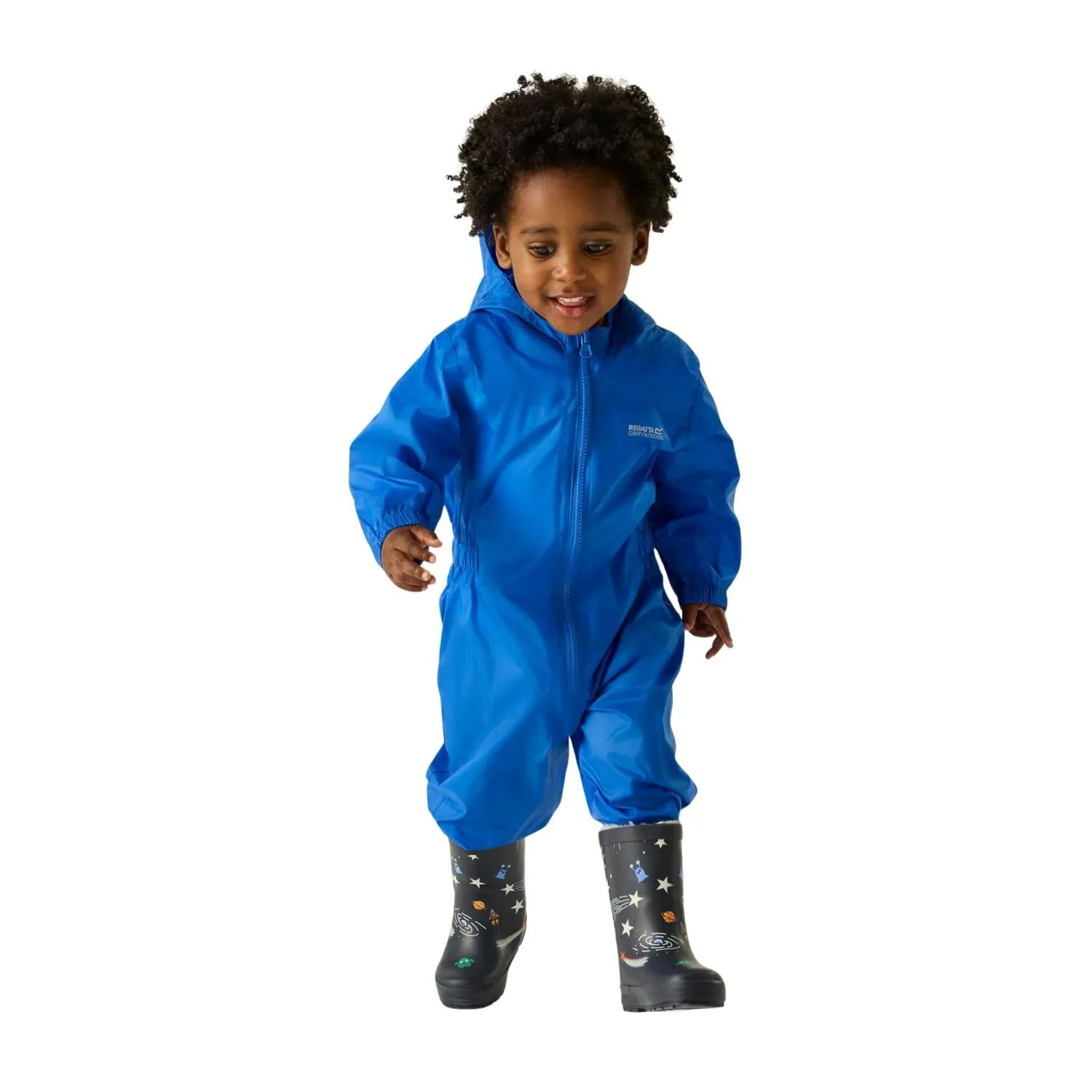 Regatta Tuta Antipioggia per Bambini Puddle Suit Impermeabile e Riflettente - immagine 1