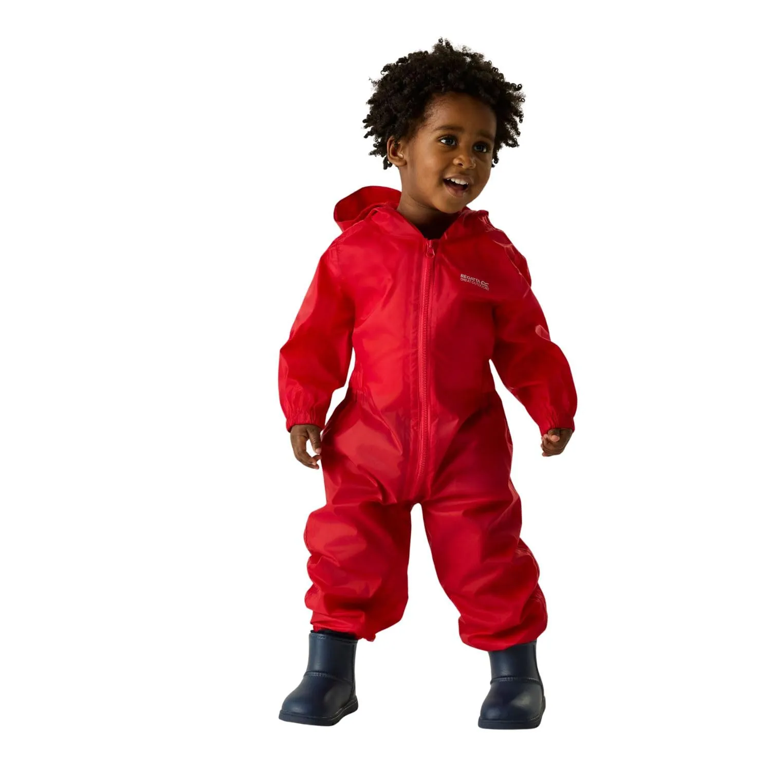 Regatta Tuta Antipioggia per Bambini Puddle Suit Impermeabile e Riflettente - immagine 1