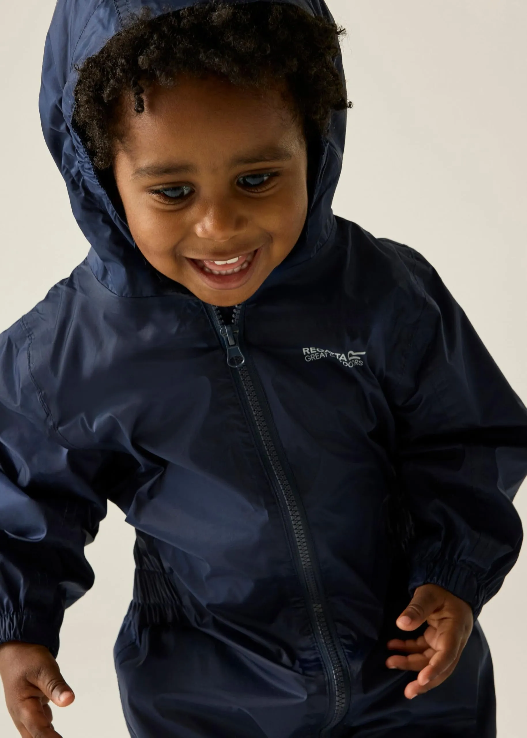 Regatta Tuta Antipioggia per Bambini Puddle Suit Impermeabile e Riflettente - immagine 6