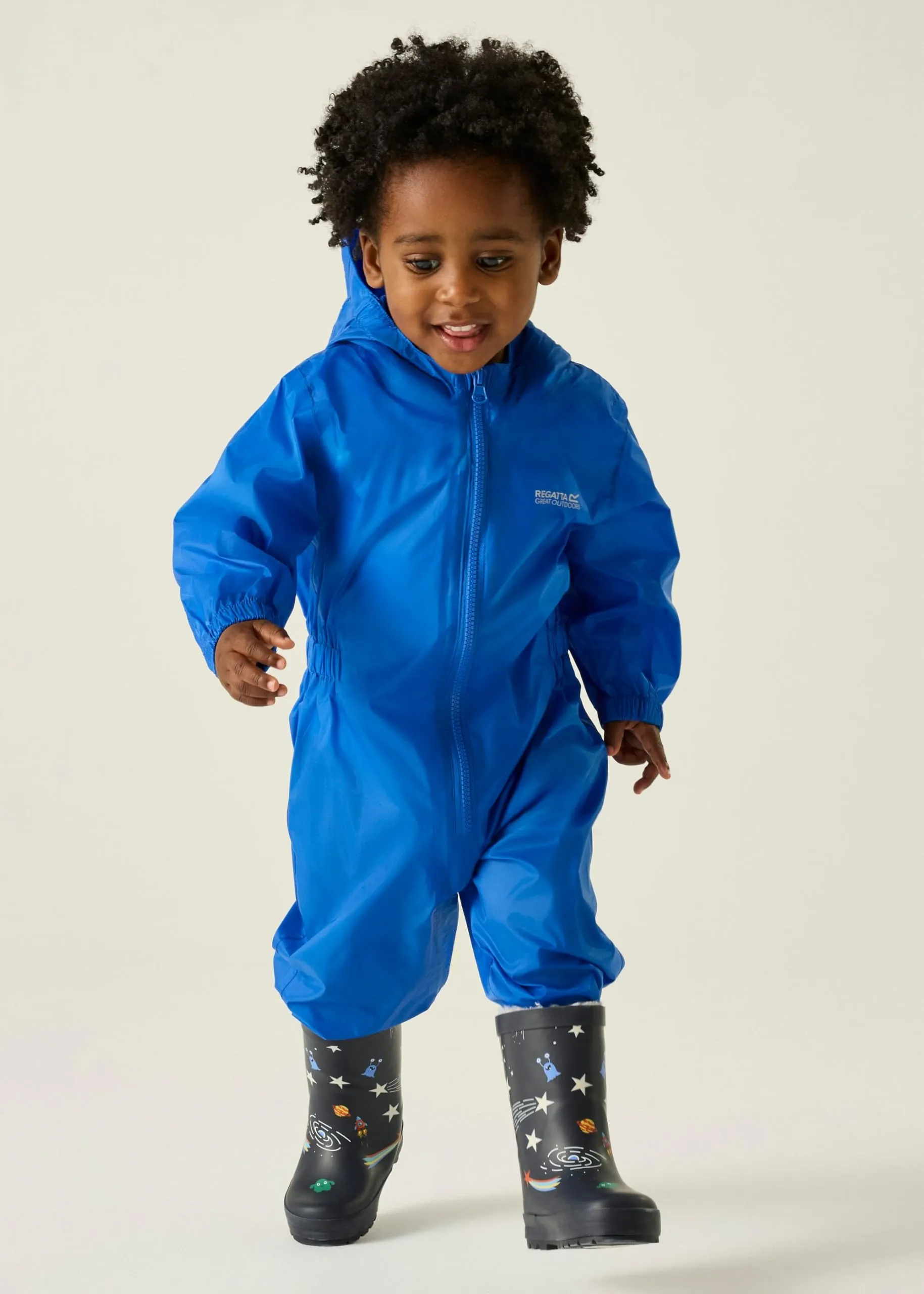 Regatta Tuta Antipioggia per Bambini Puddle Suit Impermeabile e Riflettente - immagine 4