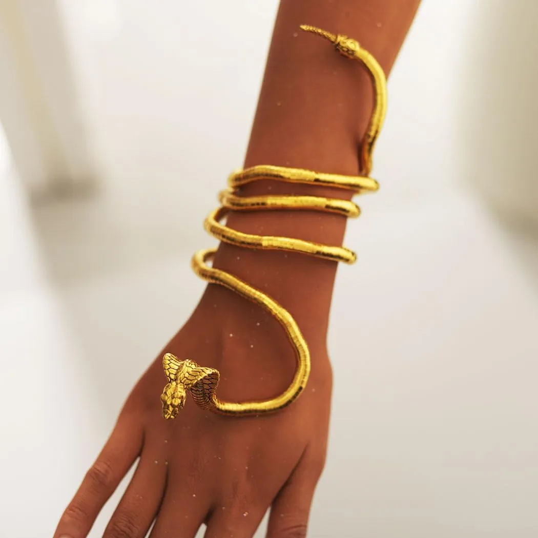 CHONGQILAO Collana a Serpente Pieghevole, Collana di Halloween Bracciale Serpente Braccialetto, Collane Femminili, Bendable Snake Necklace, Girocollo Donna Uomo, Halloween Accessori - immagine 6