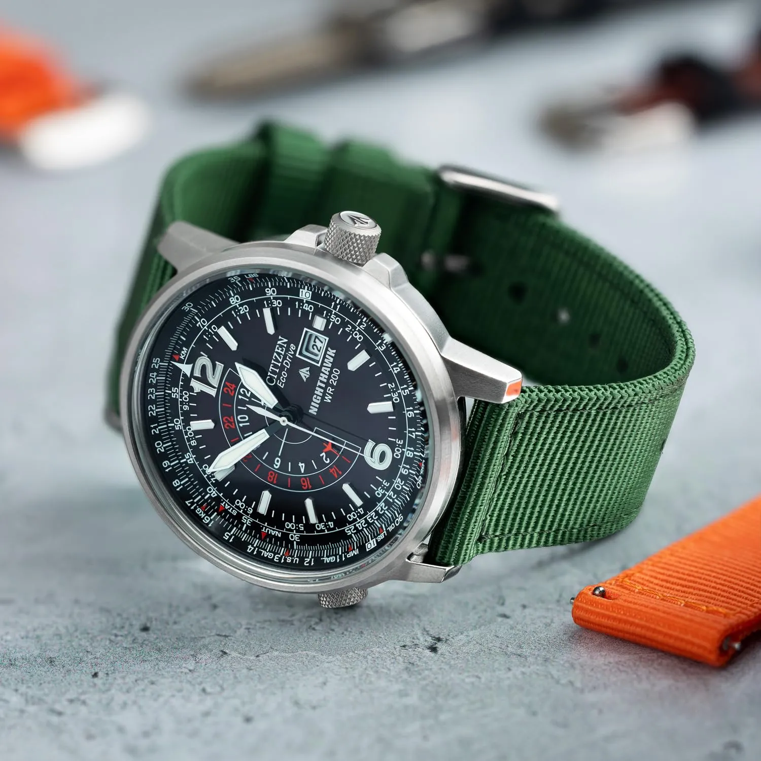 Archer Watch Straps - Cinturini in Nylon Premium a Sgancio Rapido (Verde Foresta, 18mm) - immagine 3