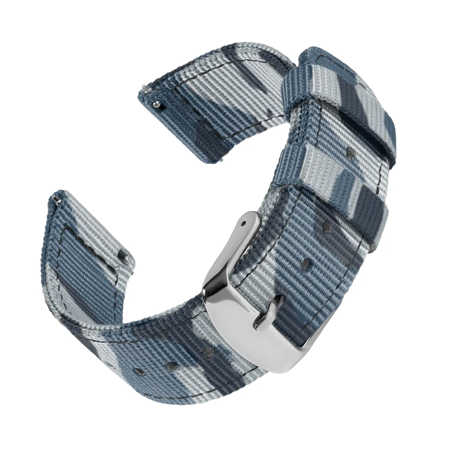 Archer Watch Straps - Cinturini in Nylon Premium a Sgancio Rapido (Mimetico Blu, 18mm) - immagine 1