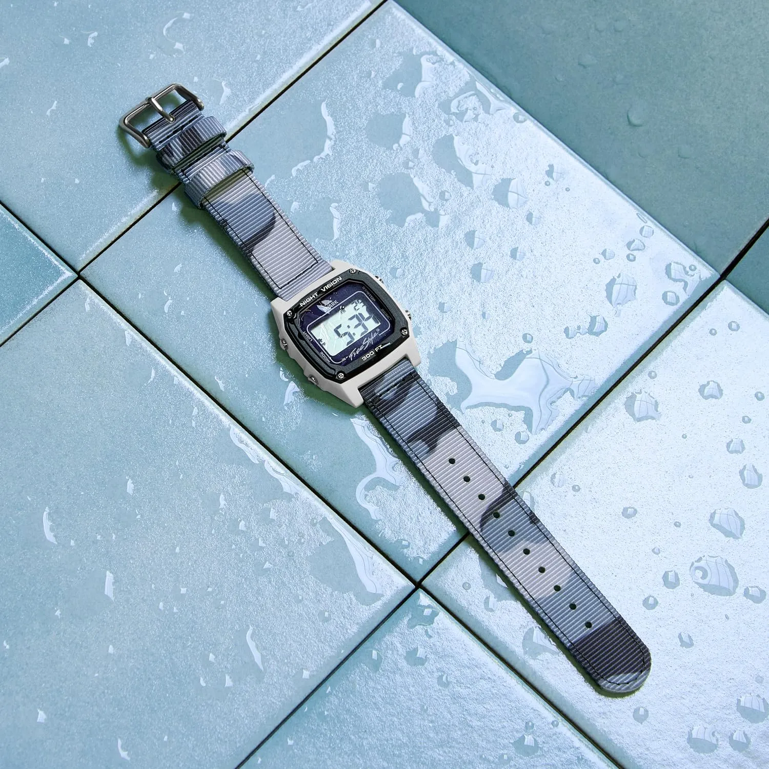 Archer Watch Straps - Cinturini in Nylon Premium a Sgancio Rapido (Mimetico Blu, 18mm) - immagine 3