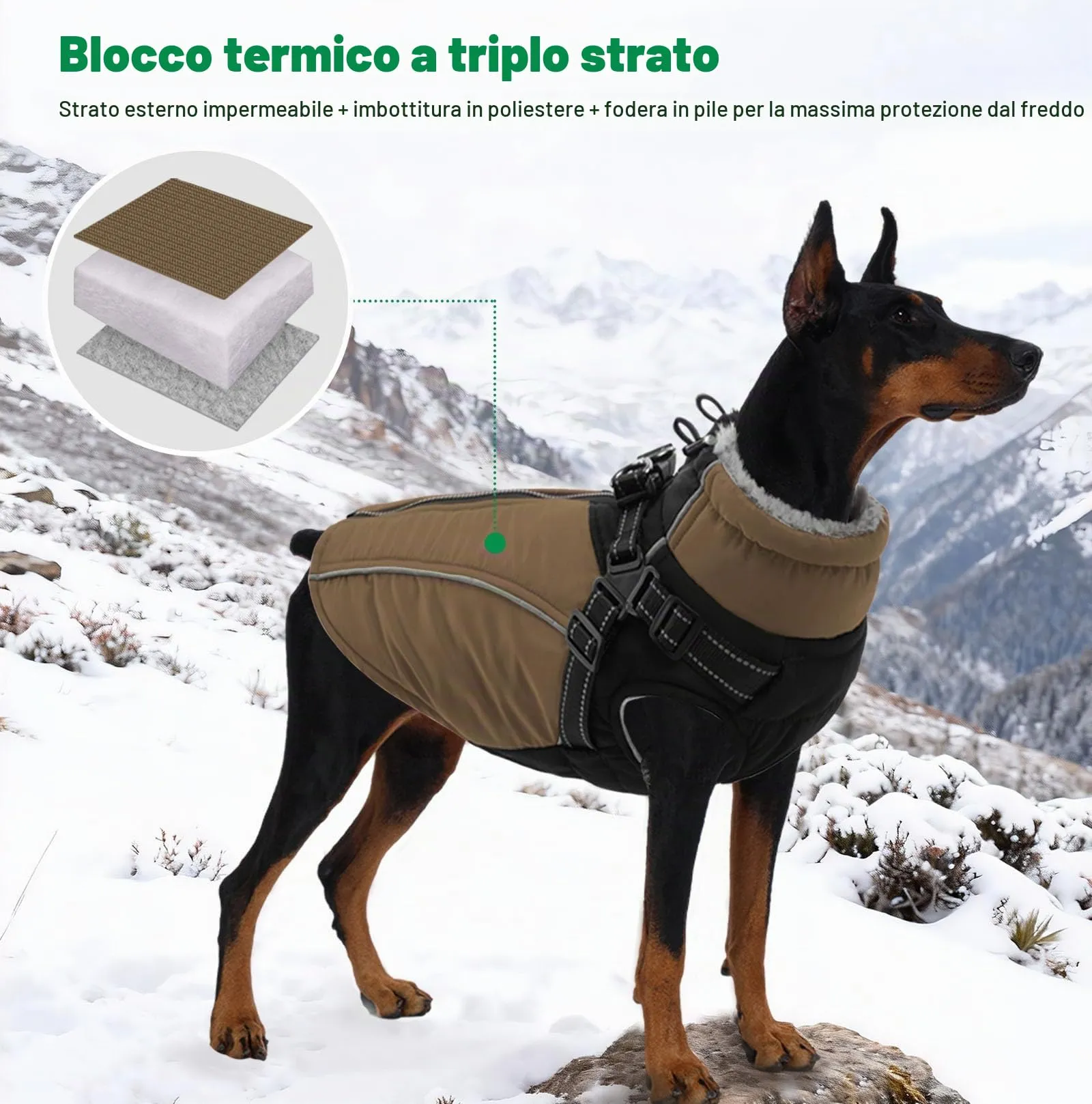 KONVINIT Cappottini per Cani Piccola Taglia Giubbotto Cane Cappotto Cane - immagine 6