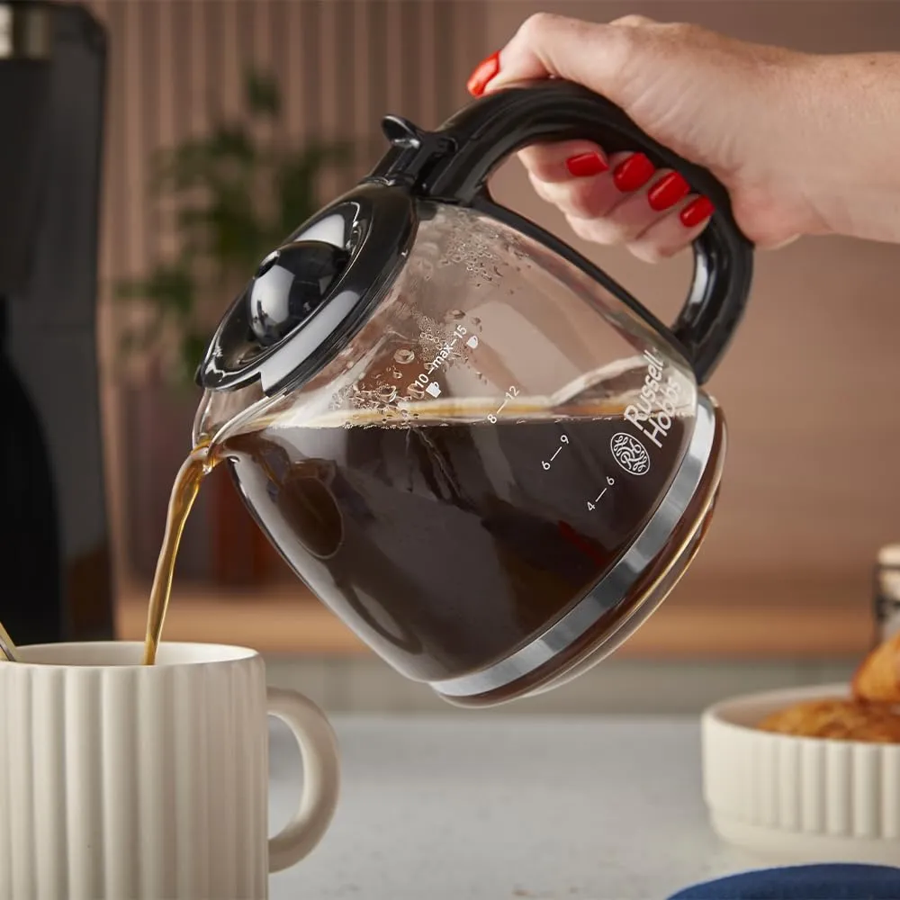 Russell Hobbs Macchina da Caffè Americano Brontë, Filtro, 1,25 L, 10 Tazze - immagine 3