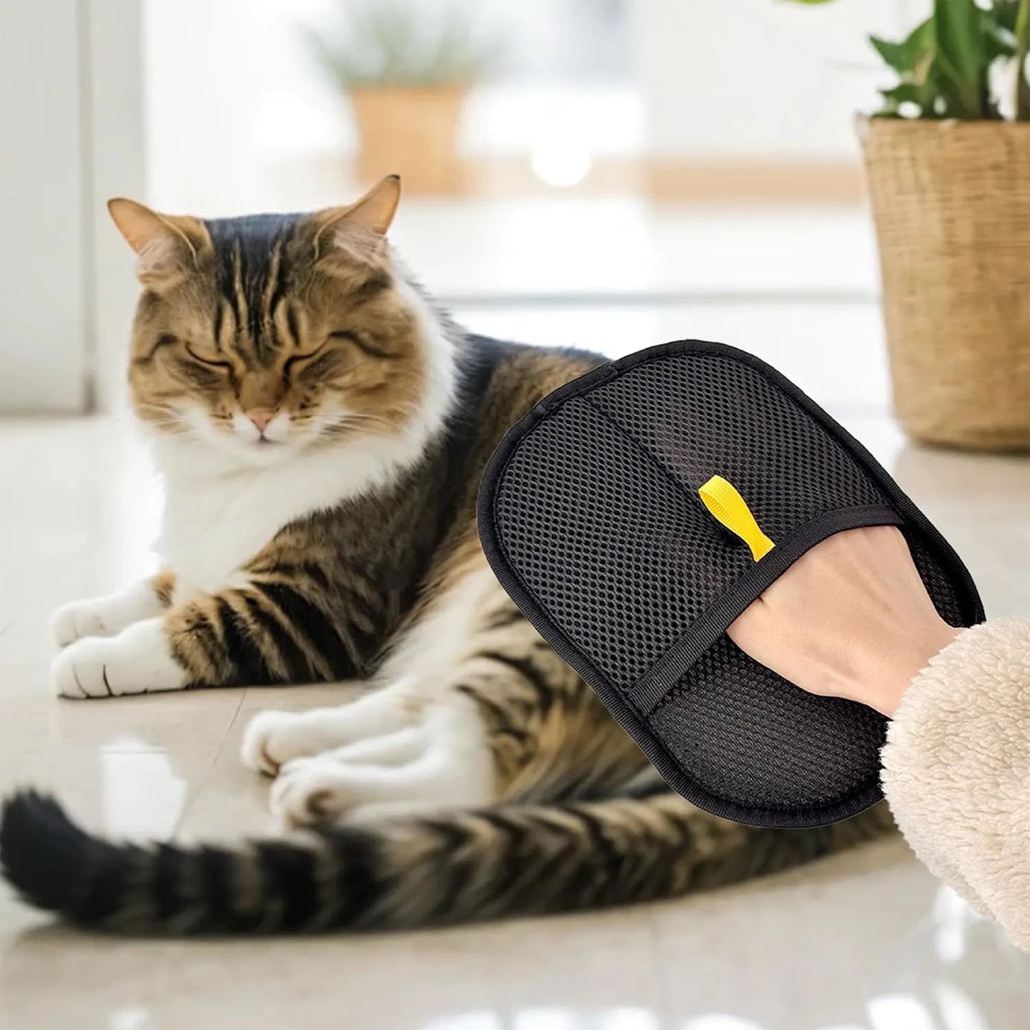 SZZETK 2 Pezzi Static Removal Gloves Pet, Guanti Rimuovi Peli Animali - immagine 3