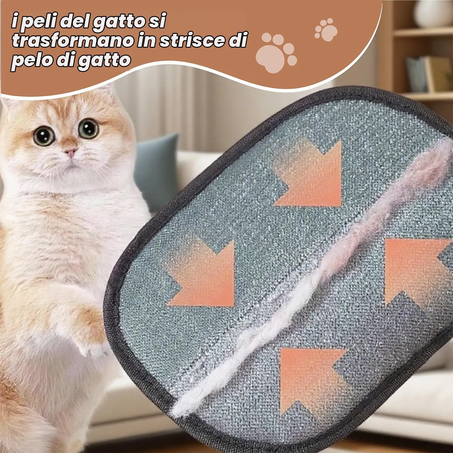 SZZETK 2 Pezzi Static Removal Gloves Pet, Guanti Rimuovi Peli Animali - immagine 6