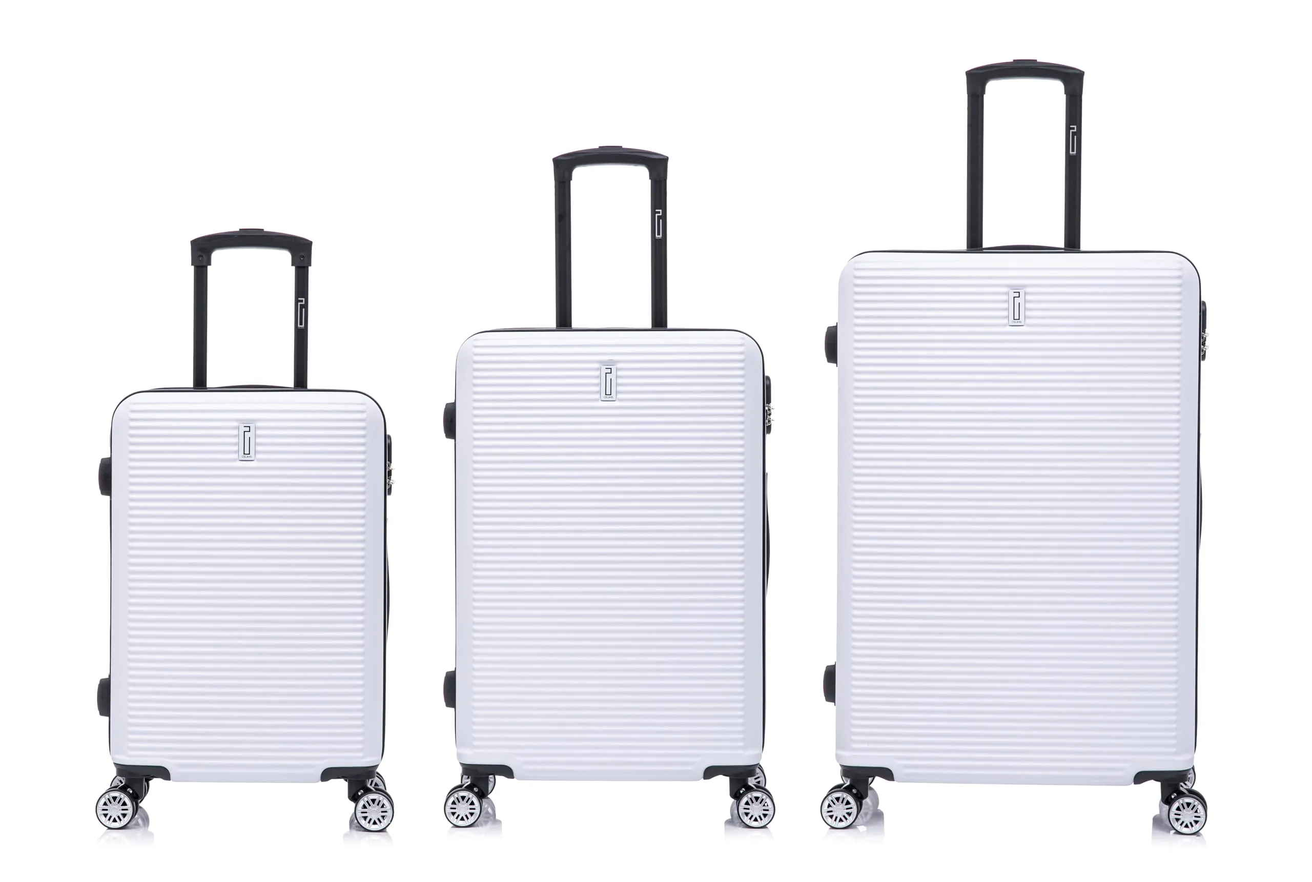 CELIMS - Set di 3 Valigie | Valigia Cabina 55 cm | Media 65 cm | Grande 75 cm - immagine 2