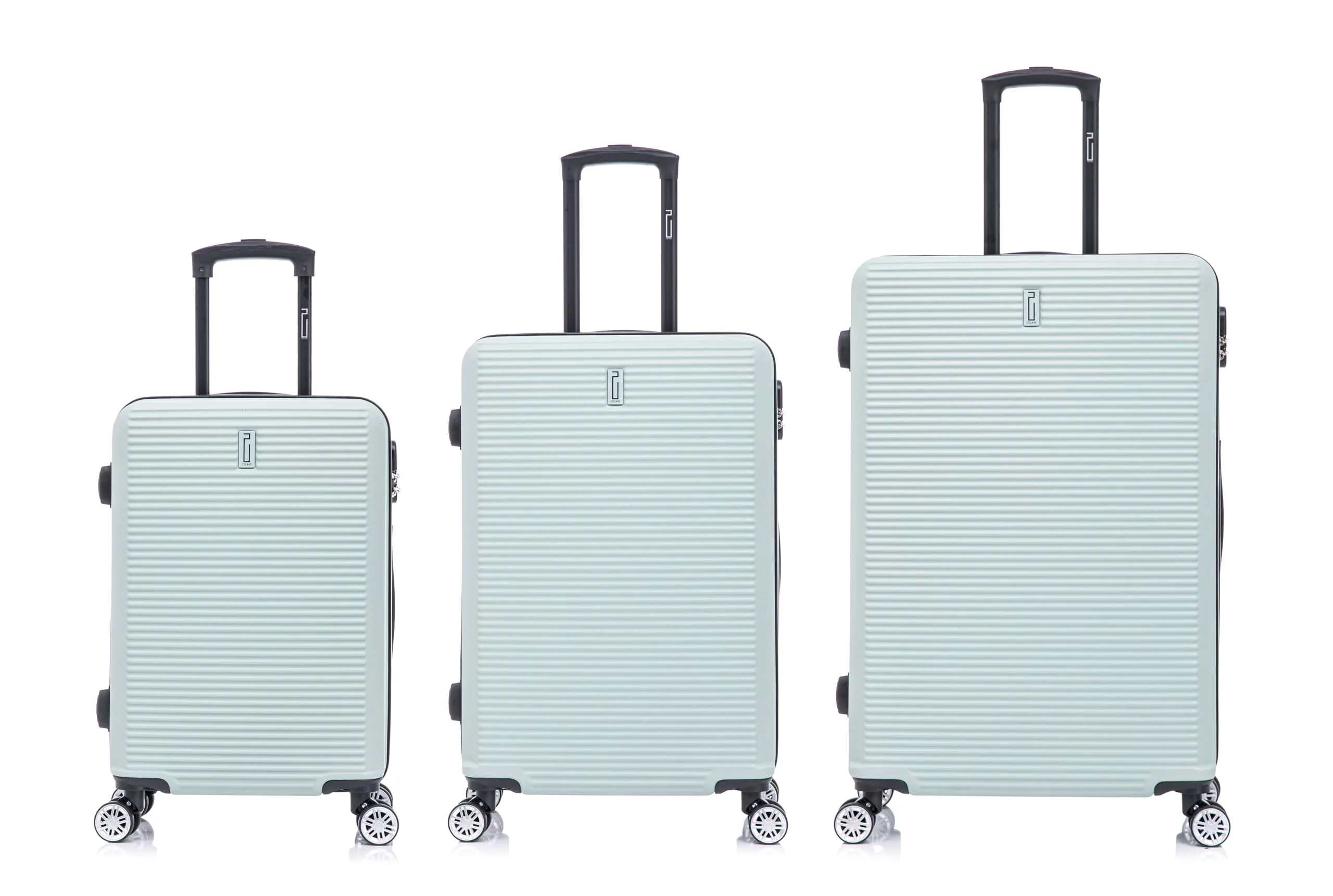 CELIMS - Set di 3 Valigie | Valigia Cabina 55 cm | Media 65 cm | Grande 75 cm - immagine 2