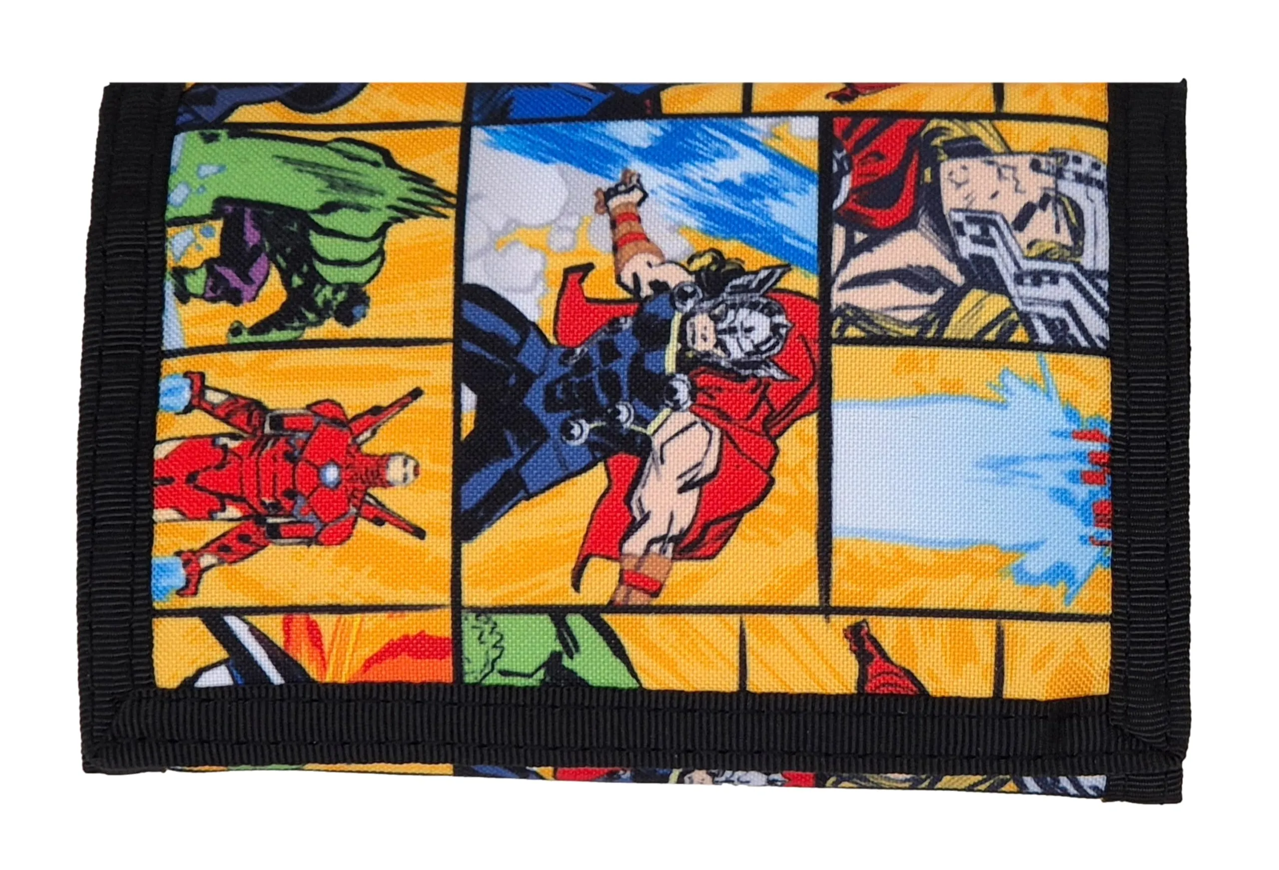 Theonoi - Portafoglio per bambini, portamonete e borsellino per ragazzi e ragazze, accessorio per zaino e borsa scolastica, Avengers - immagine 1