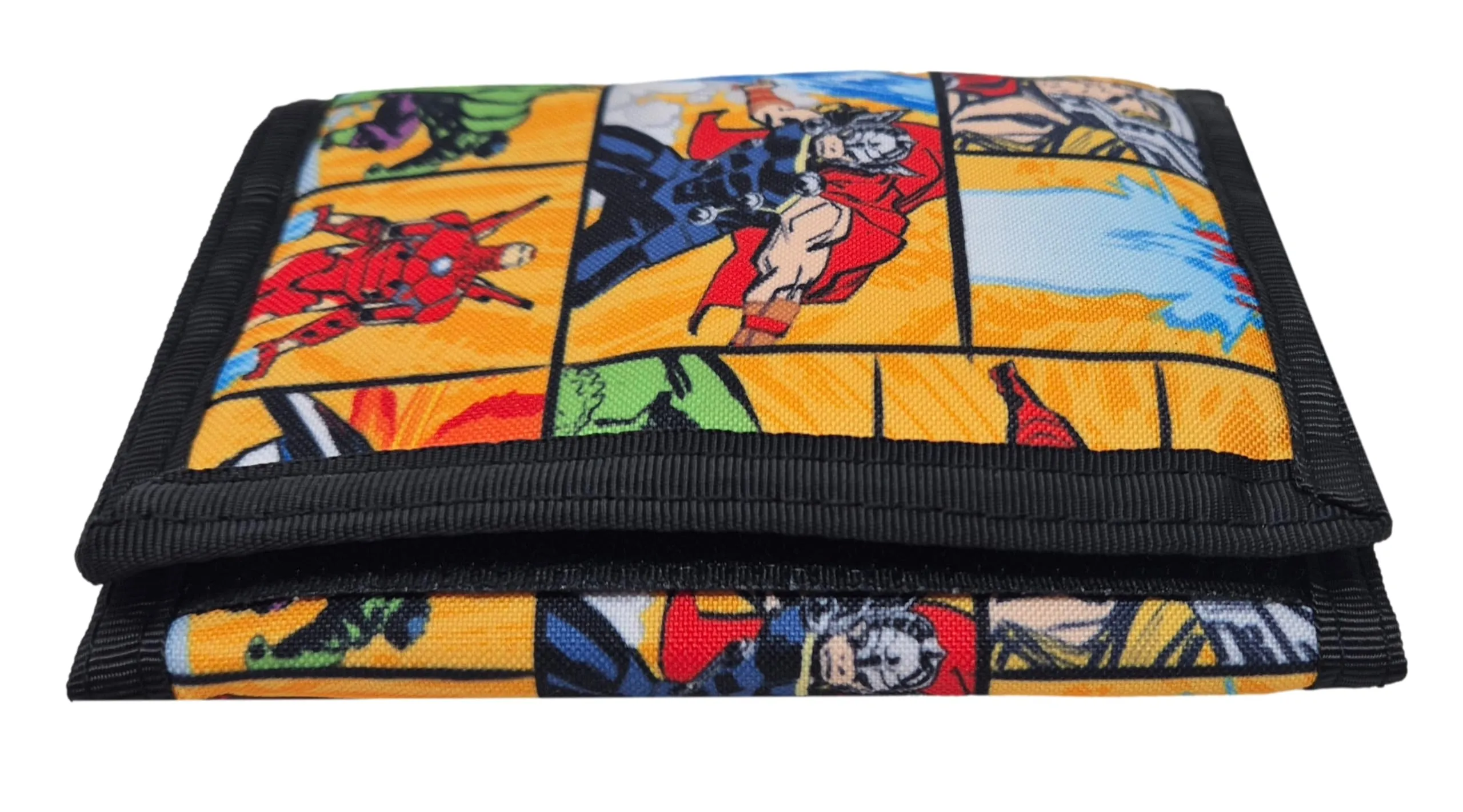Theonoi - Portafoglio per bambini, portamonete e borsellino per ragazzi e ragazze, accessorio per zaino e borsa scolastica, Avengers - immagine 2