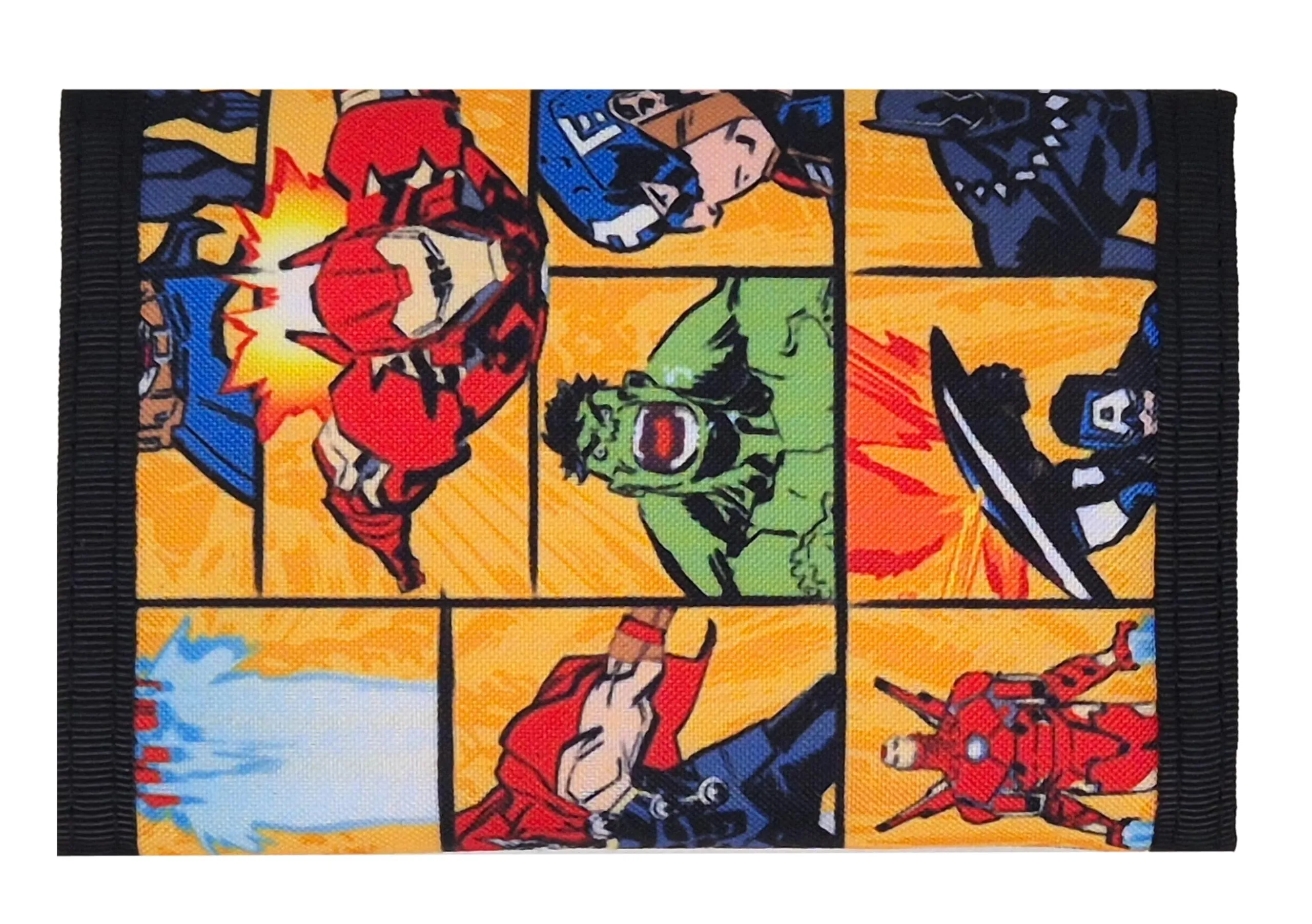 Theonoi - Portafoglio per bambini, portamonete e borsellino per ragazzi e ragazze, accessorio per zaino e borsa scolastica, Avengers - immagine 4