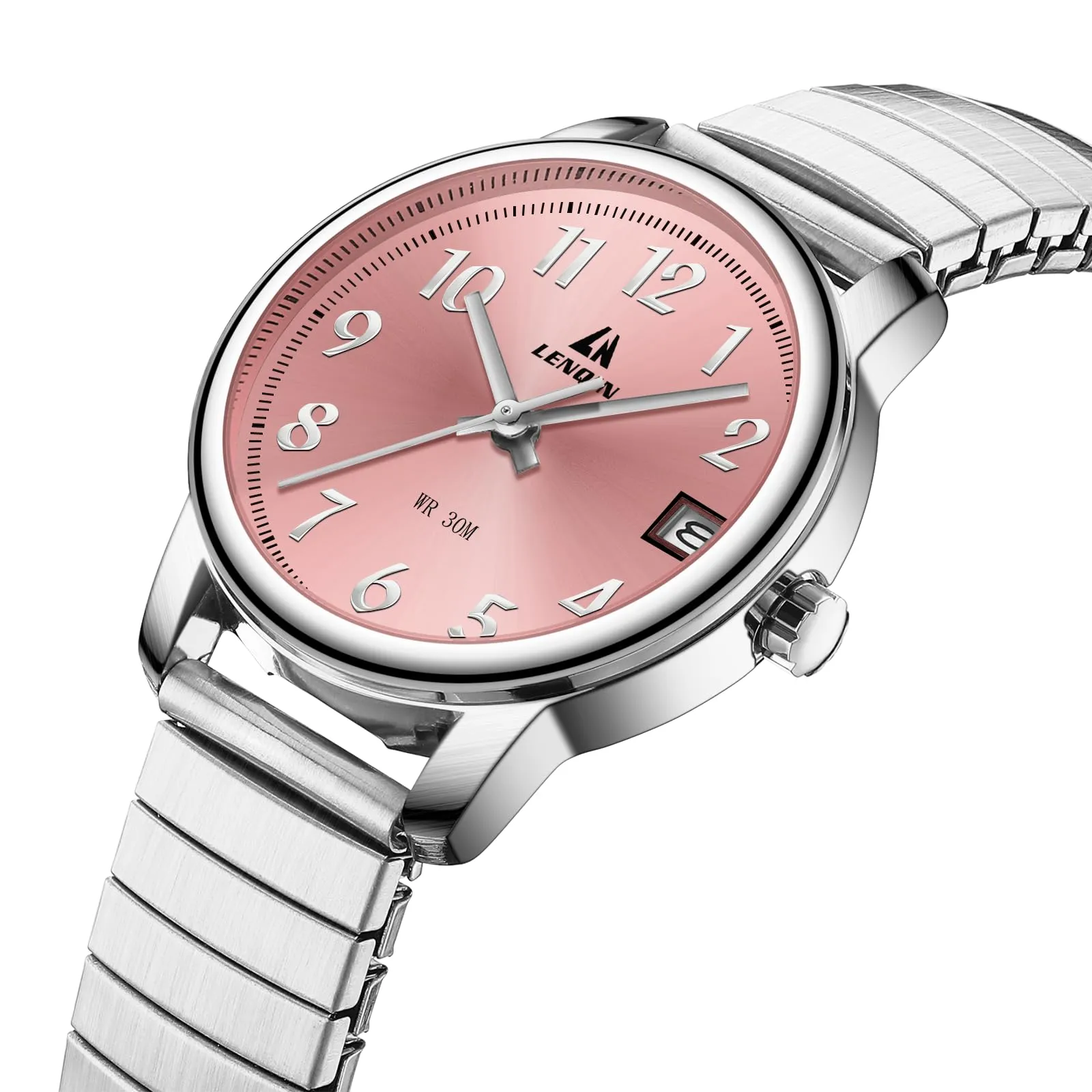 LN LENQIN Orologio Donna Acciaio Inossidabile Analogico Quarzo 3ATM - immagine 3