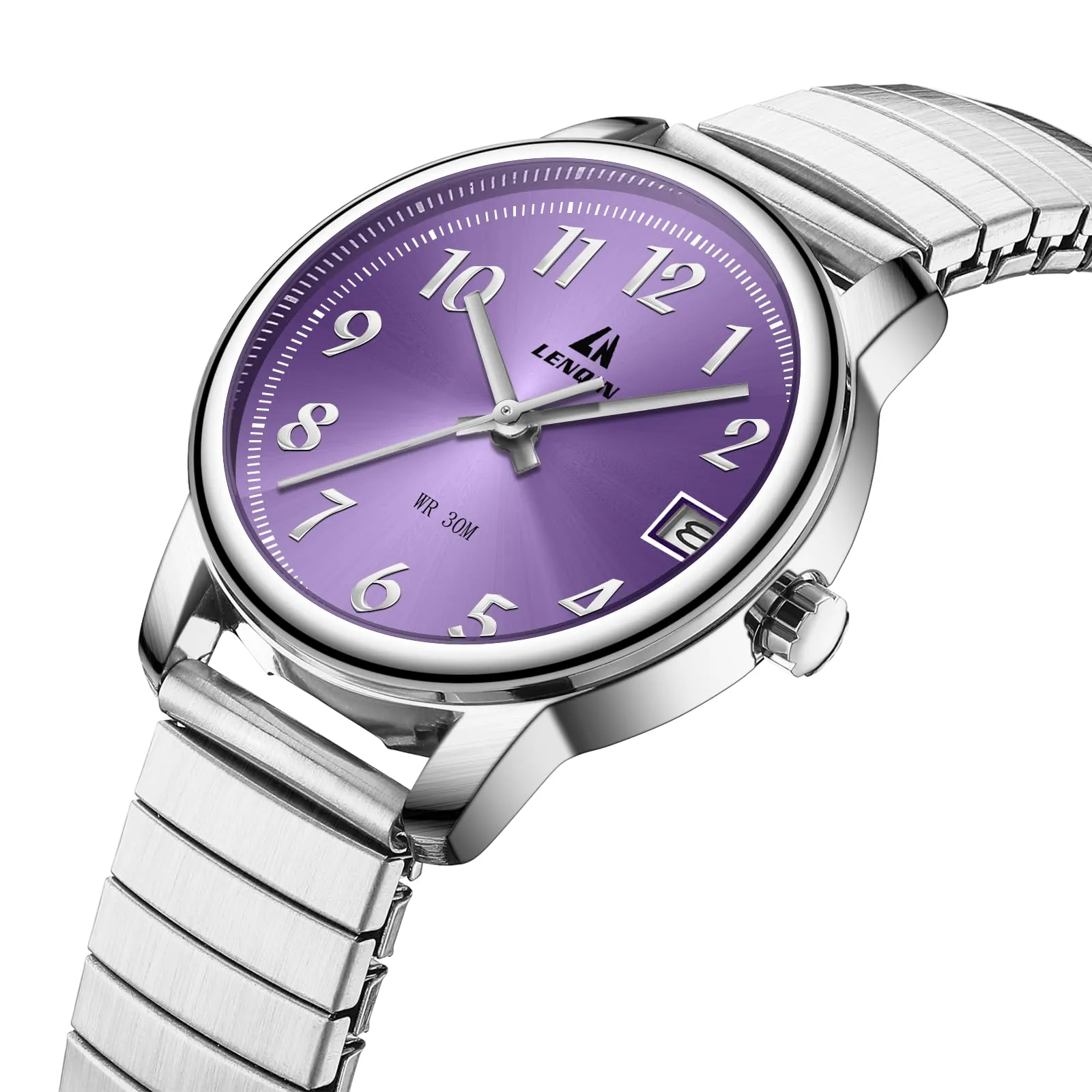 LN LENQIN Orologio Donna Acciaio Inossidabile Analogico Quarzo 3ATM - immagine 3