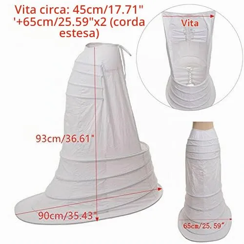 GRACEART Da Donna Vittoriano Crinolina Cerchio trambusto Gabbia Borsa (Stile-04) - immagine 2