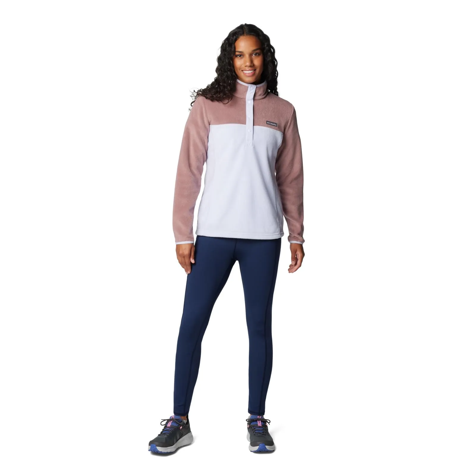 Columbia Benton Springs Half Snap Pull Over II, Fico/Snowdrift, M - immagine 4