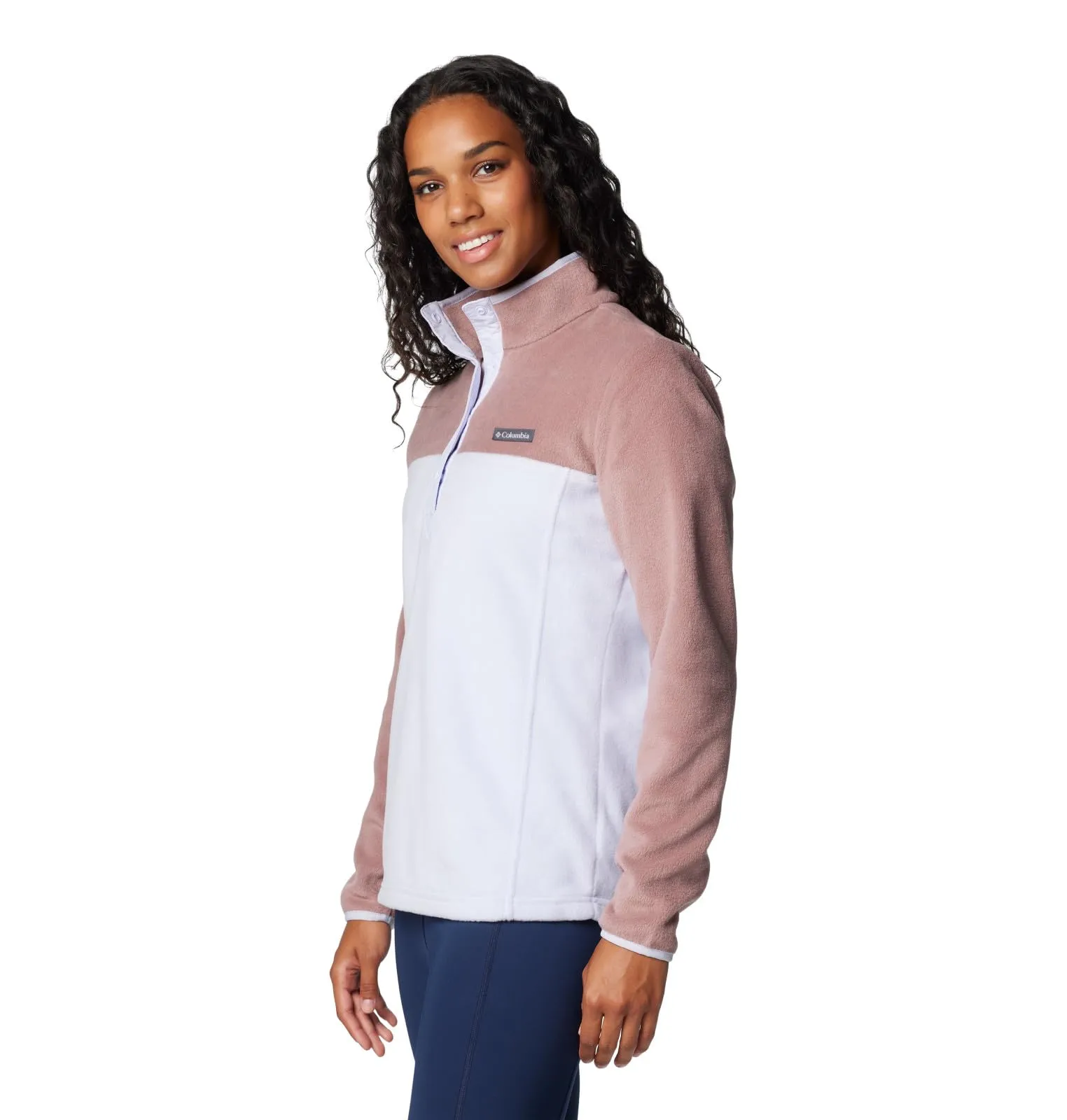Columbia Benton Springs Half Snap Pull Over II, Fico/Snowdrift, M - immagine 5