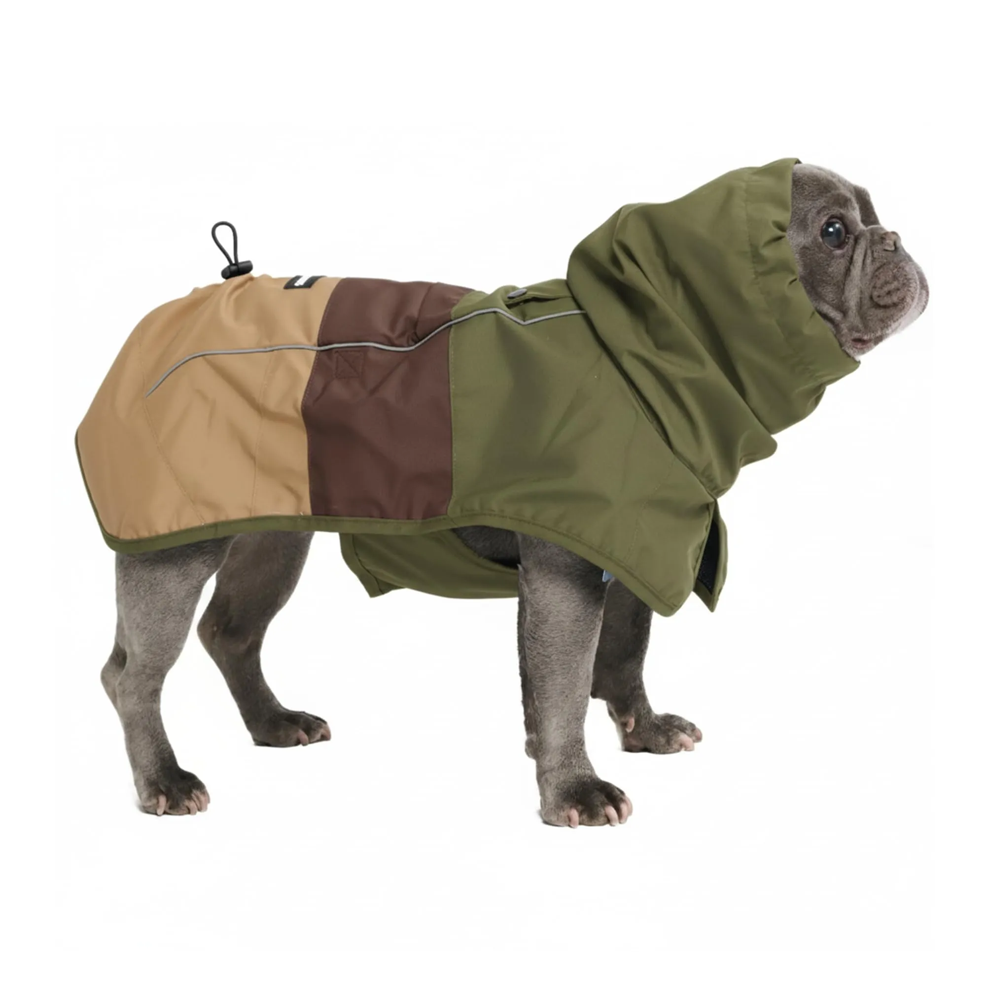 Spark Paws Breatheshield™ - Impermeabile per cani - Protezione e comfort per tutte le stagioni - Comfort traspirante, vestibilità adattiva e miglioramenti di sicurezza - Verde marrone chiaro, XL - immagine 1