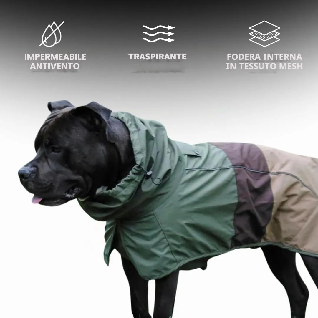Spark Paws Breatheshield™ - Impermeabile per cani - Protezione e comfort per tutte le stagioni - Comfort traspirante, vestibilità adattiva e miglioramenti di sicurezza - Verde marrone chiaro, XL - immagine 4