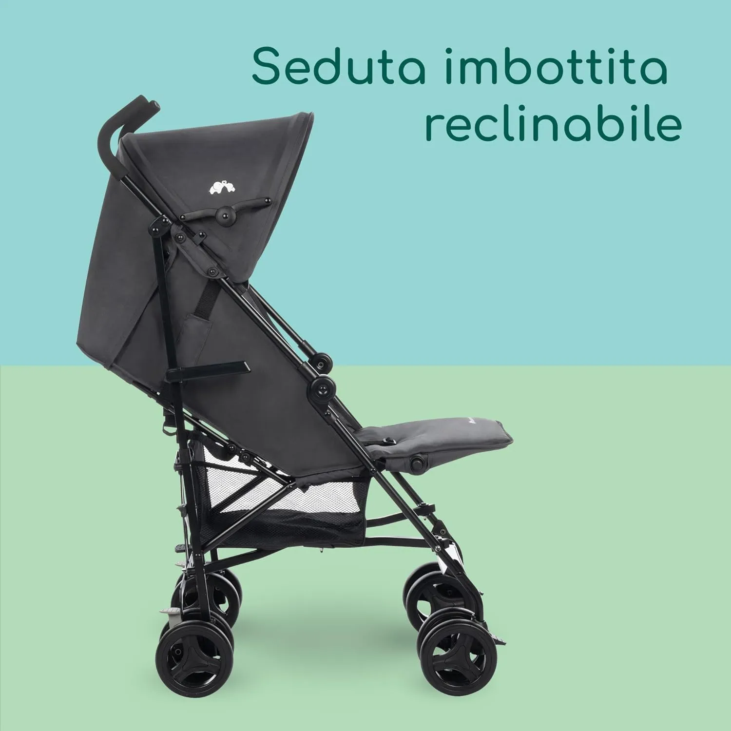 Bebeconfort Rainbow Passeggino Leggero, 6-22 kg, Mineral Graphite - immagine 3