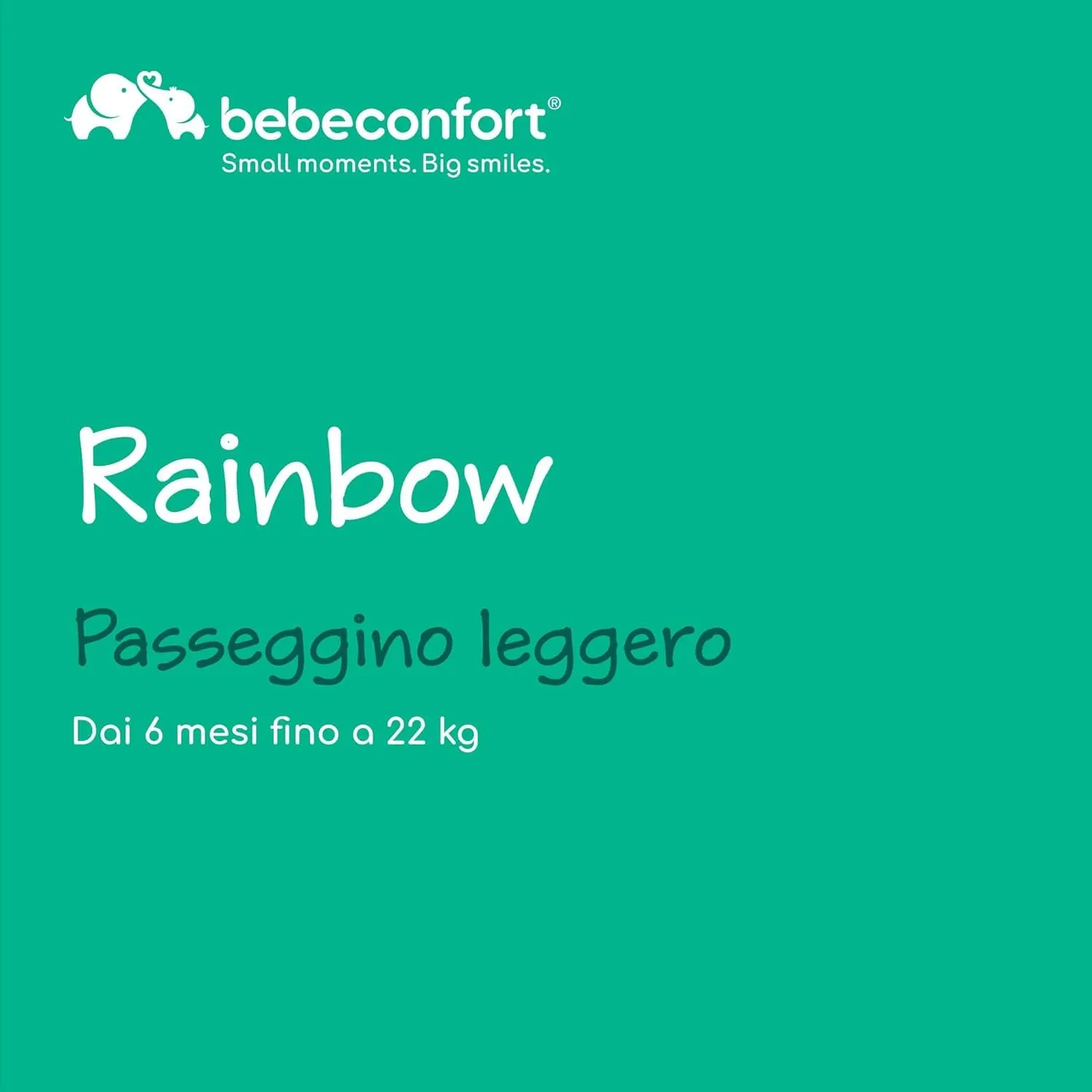 Bebeconfort Rainbow Passeggino Leggero, 6-22 kg, Mineral Green - immagine 2