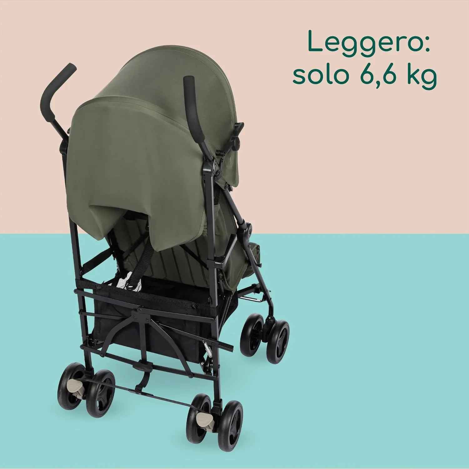 Bebeconfort Rainbow Passeggino Leggero, 6-22 kg, Mineral Green - immagine 5