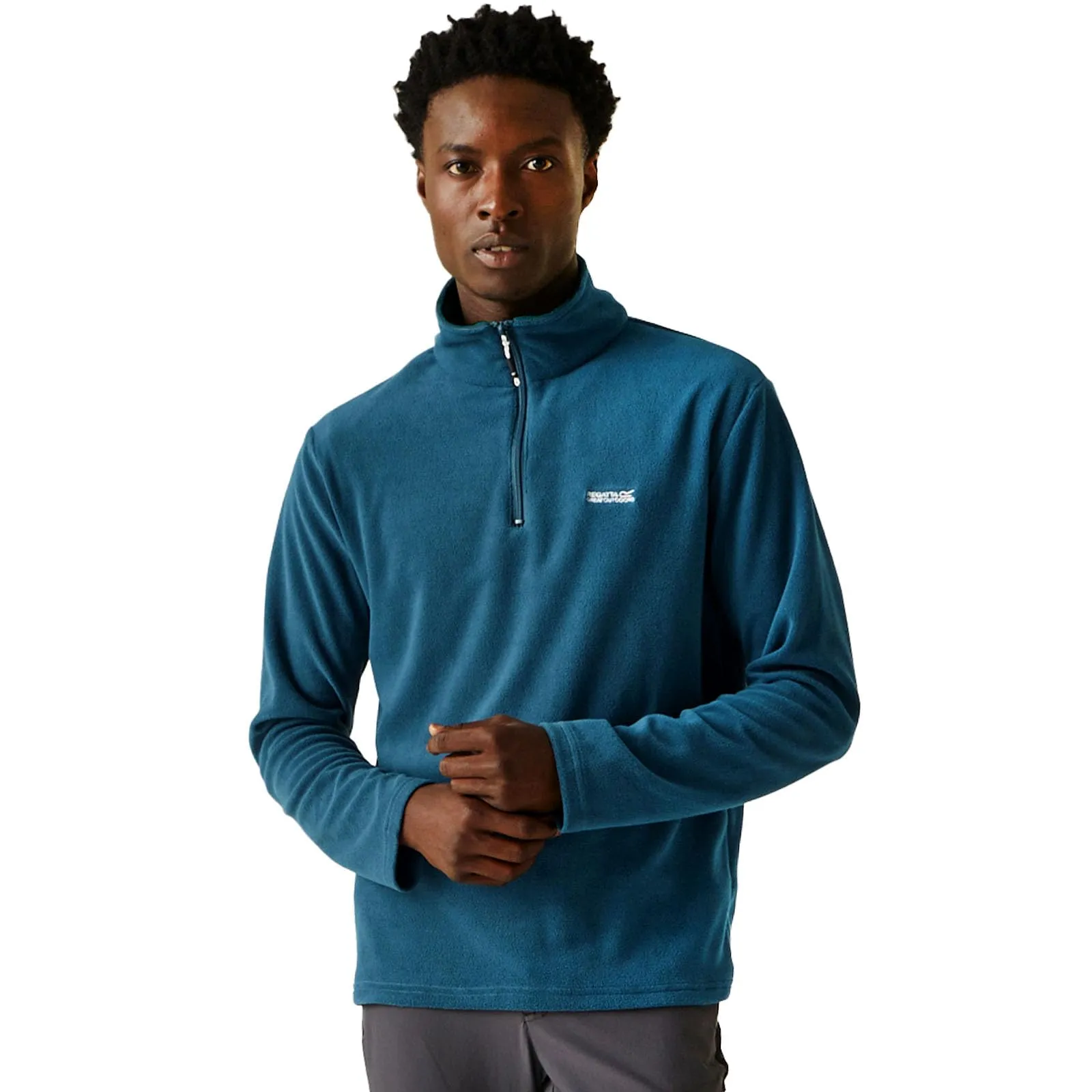 Regatta Thompson - Pullover Leggero da Uomo in Pile con Mezza Zip, Blu Marocchino., 3XL - immagine 1