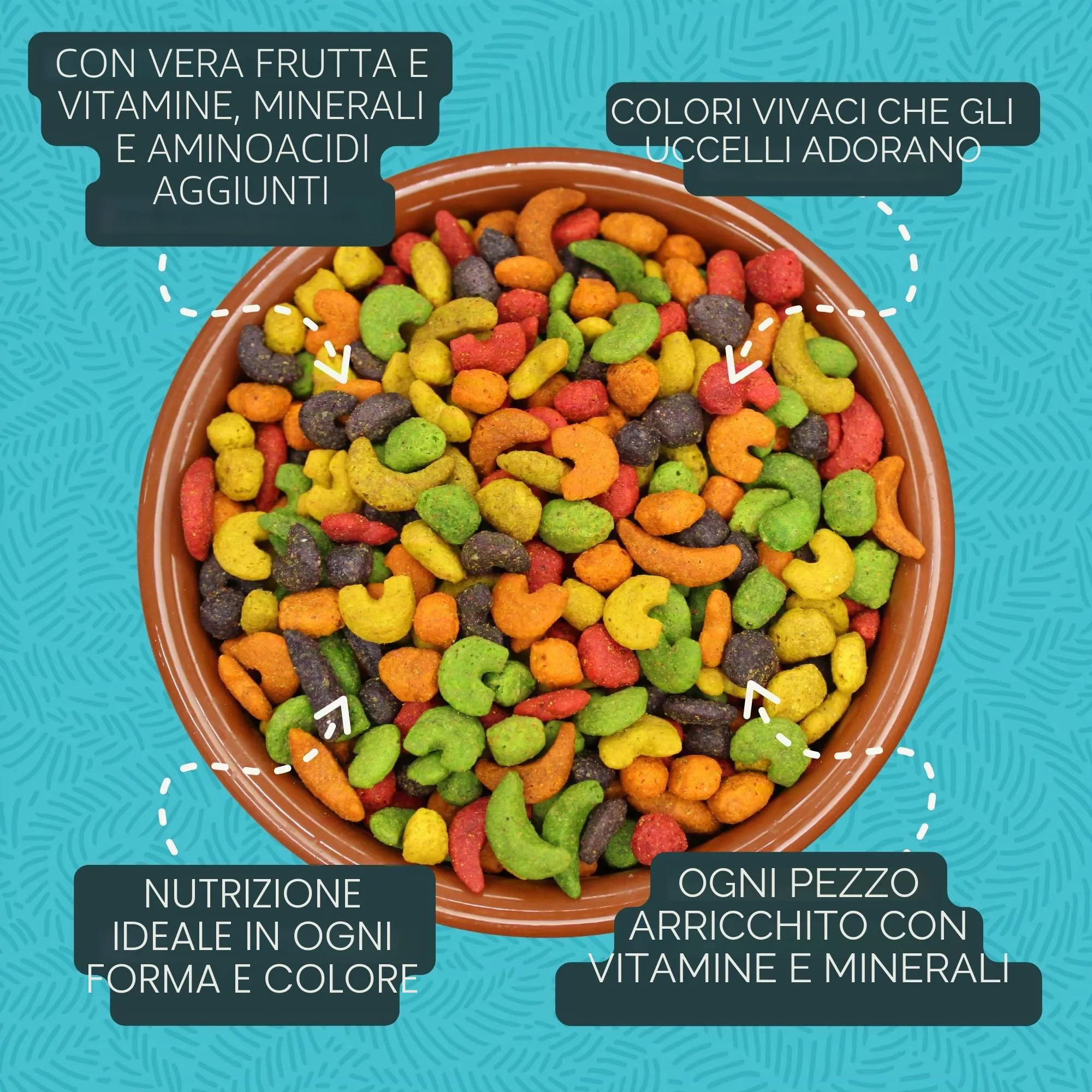 Zupreem Multifrutas Futter für Begleitvögel - Früchte und Vitamine - Futter für Vögel Geeignet für Papageien, Aras, Kakadus, Caiques und Andere Mittelgroße bis Große Vögel - 1,5 kg - immagine 3
