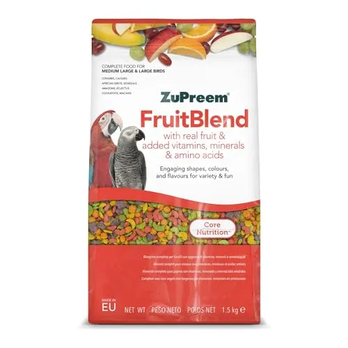 Zupreem Multifrutas Futter für Begleitvögel - Früchte und Vitamine - Futter für Vögel Geeignet für Papageien, Aras, Kakadus, Caiques und Andere Mittelgroße bis Große Vögel - 1,5 kg - immagine 5