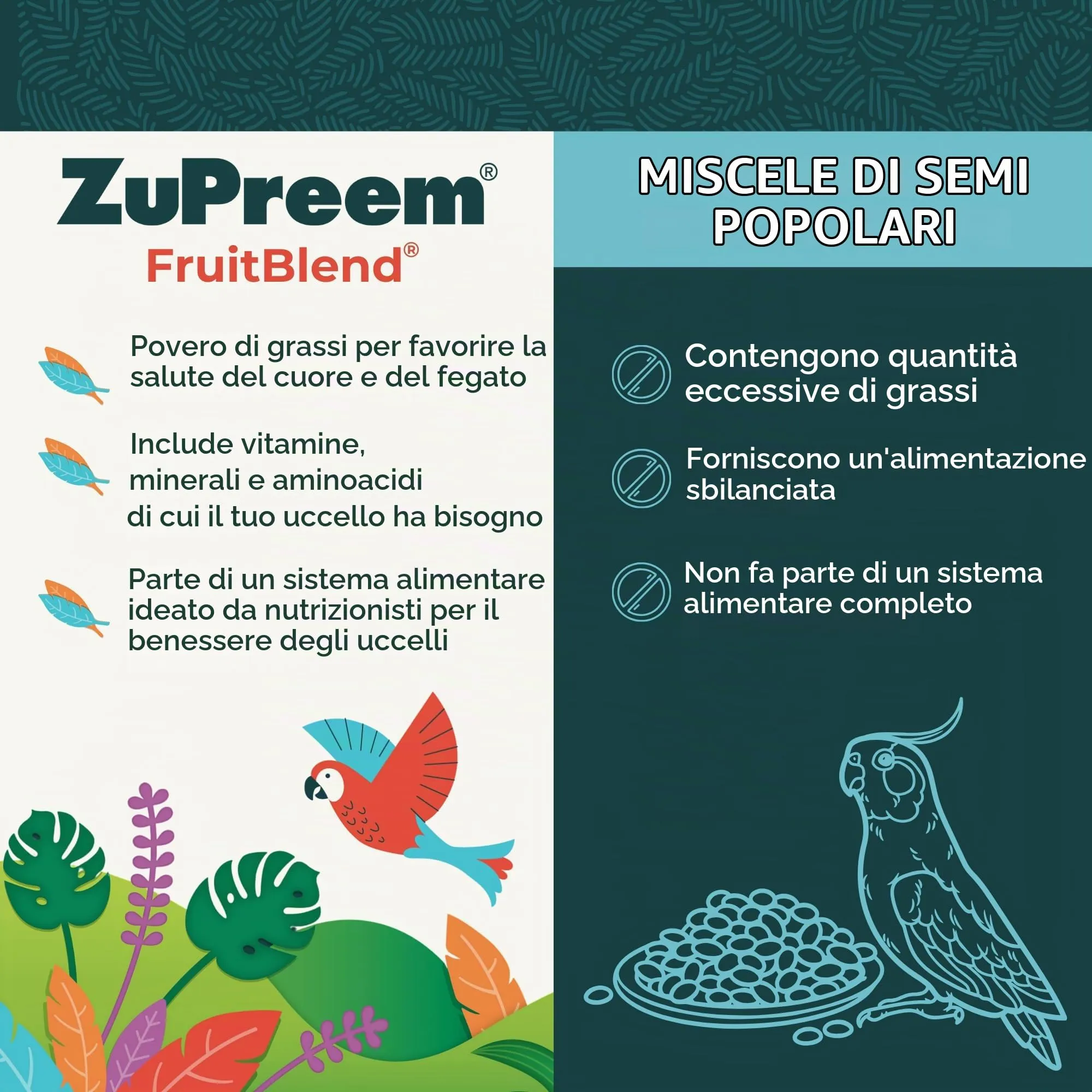 Zupreem Multifrutas Futter für Begleitvögel - Früchte und Vitamine - Futter für Vögel Geeignet für Papageien, Aras, Kakadus, Caiques und Andere Mittelgroße bis Große Vögel - 1,5 kg - immagine 7