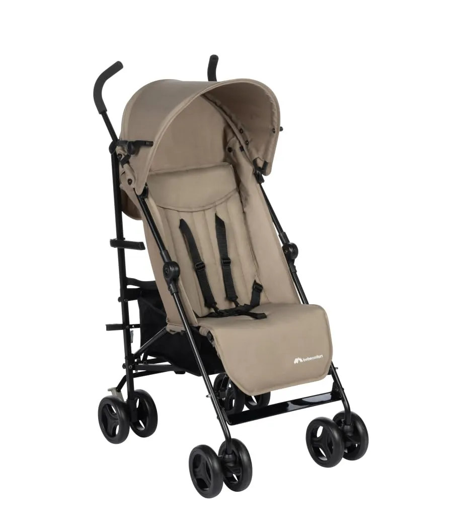 Bebeconfort Rainbow Passeggino Leggero e Reclinabile, Pieghevole Chiusura ad Ombrello, Passeggino da Viaggio Maneggevole e Compatto, 6 mesi - 4 anni, Fino ai 22 kg, colore Mineral Beige - immagine 5