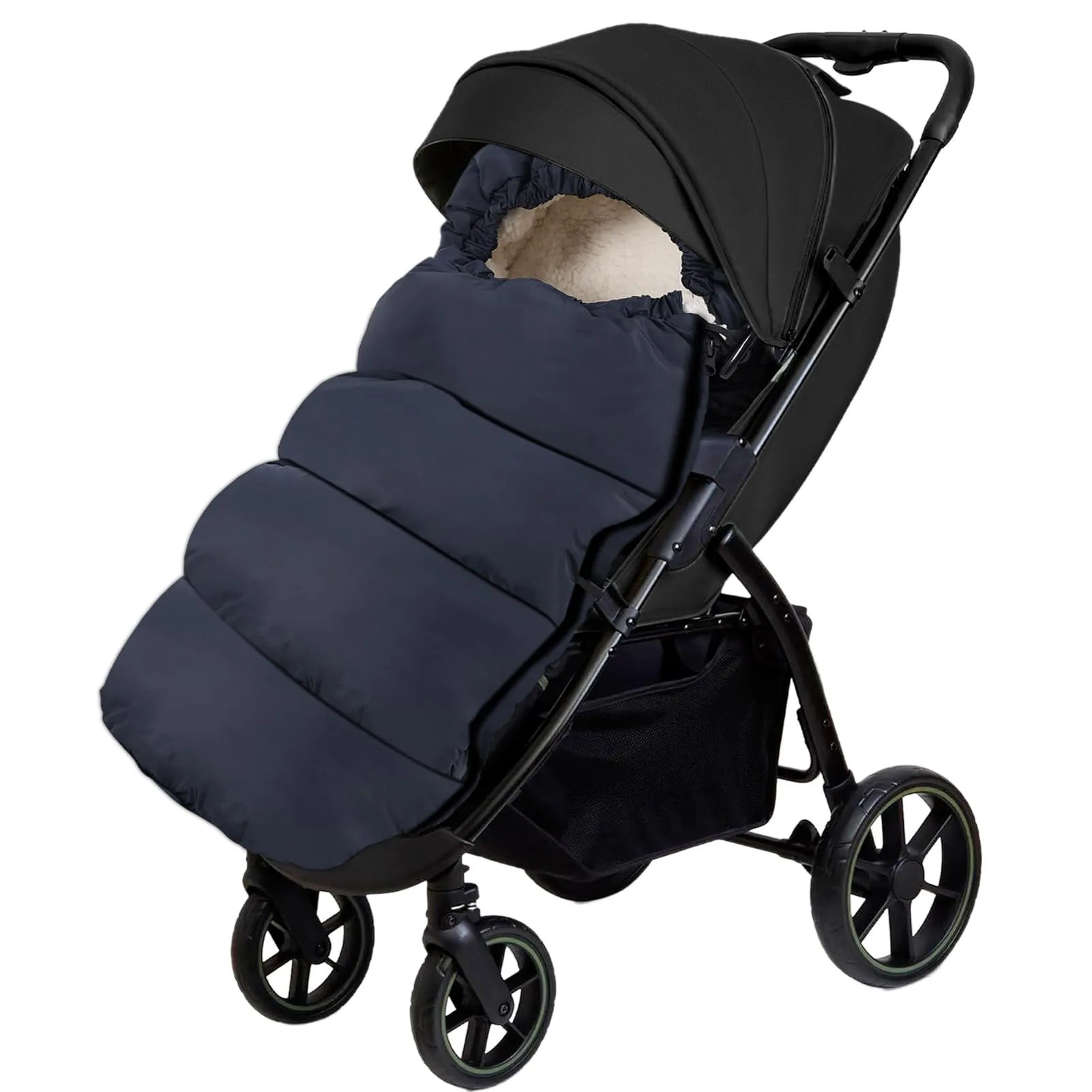 Aloskart Sacco Invernale Passeggino Universale, 100cm, Blu Scuro - immagine 1