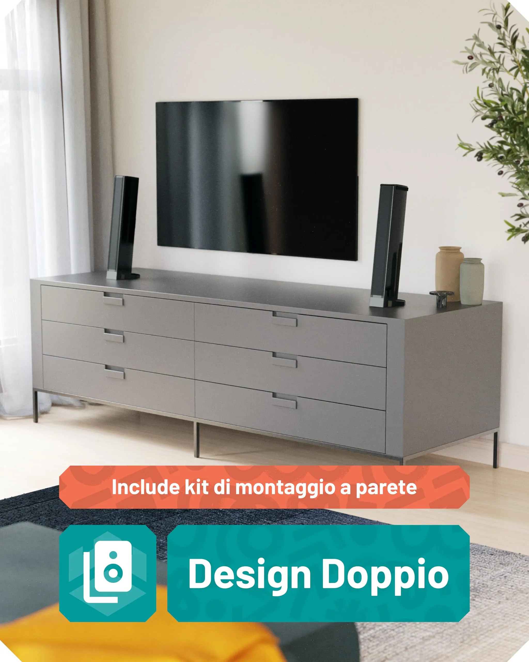 Oakcastle SB80 120W Soundbar Home Theater a 2 Vie Style con Bluetooth - immagine 6