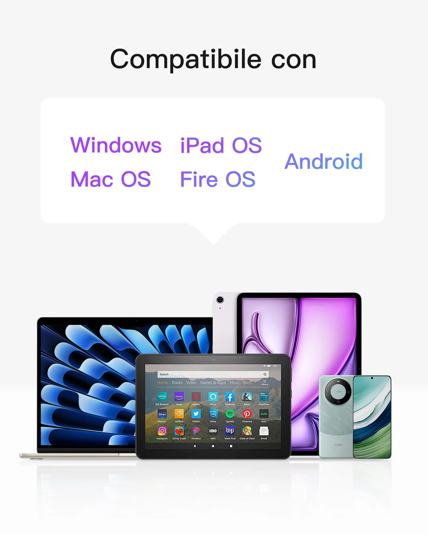 Inateck Tastiera iPad Ultrasottile con Touchpad, Bluetooth 3 Canali - immagine 6