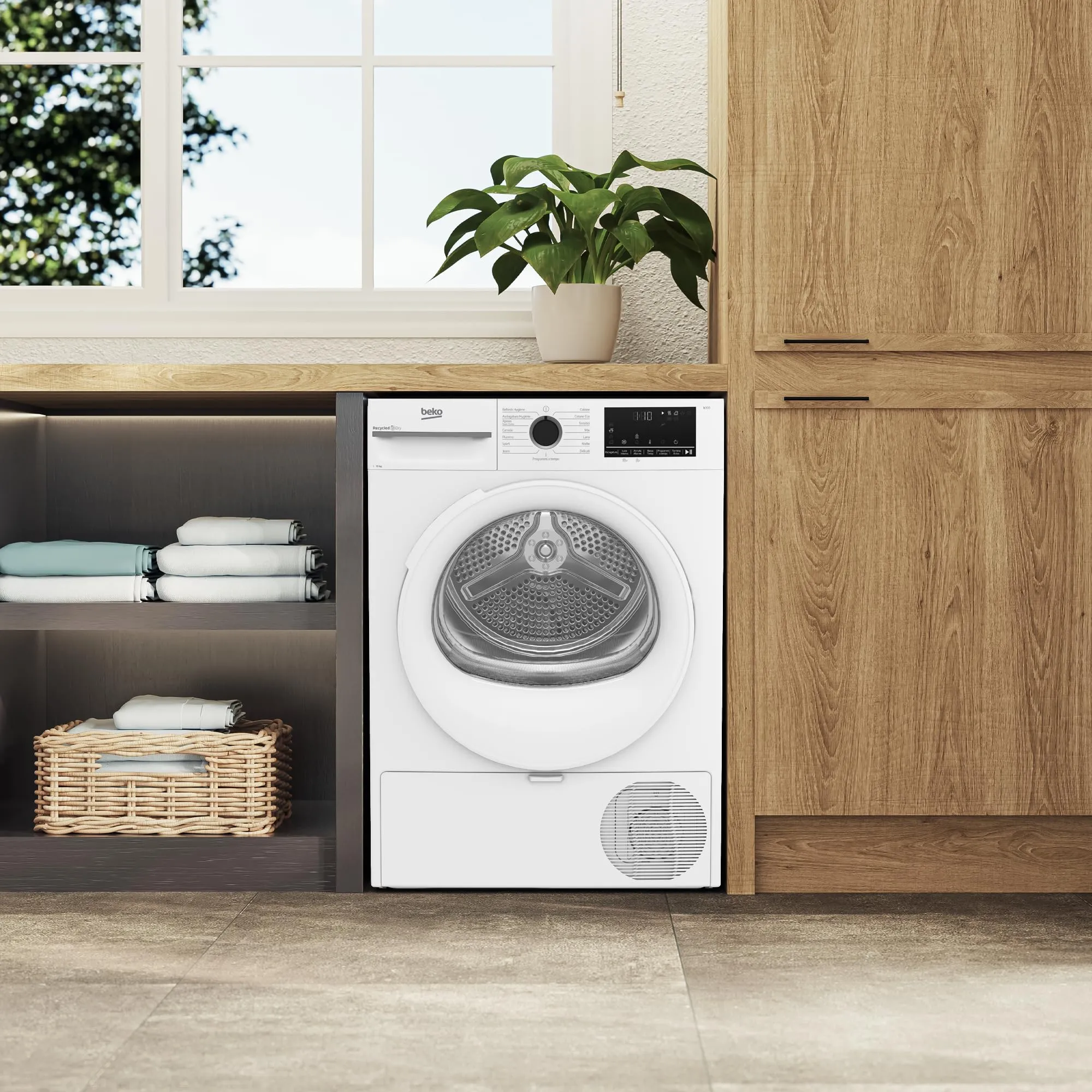 Beko BMT104EW – Asciugatrice a Libera Installazione 10 Kg, Motore Inverter, Classe C, SteamCure, 15 Programmi, Display XL, Bianco – 84,6 x 59,8 x 67,2 cm (AxLxP) - immagine 6