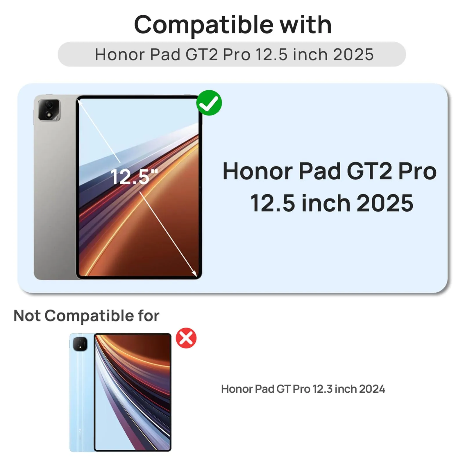 Gerutek 2 Pezzi Pellicola Protettiva per Honor Pad GT2 Pro 12,5'' 2025 - immagine 2