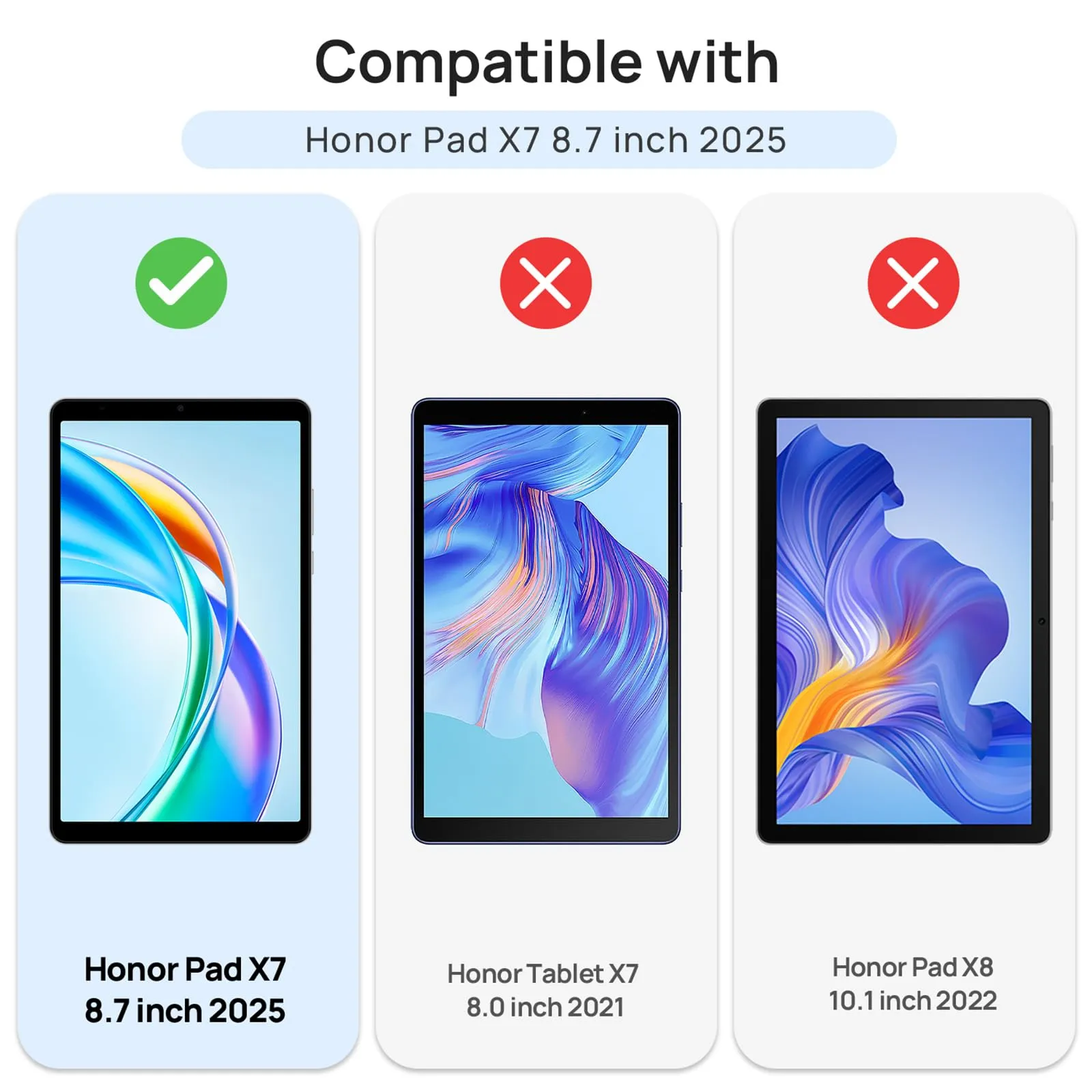 Gerutek 2 Pezzi Pellicola Protettiva per Honor Pad X7 8.7 Pollici 2025 - immagine 2