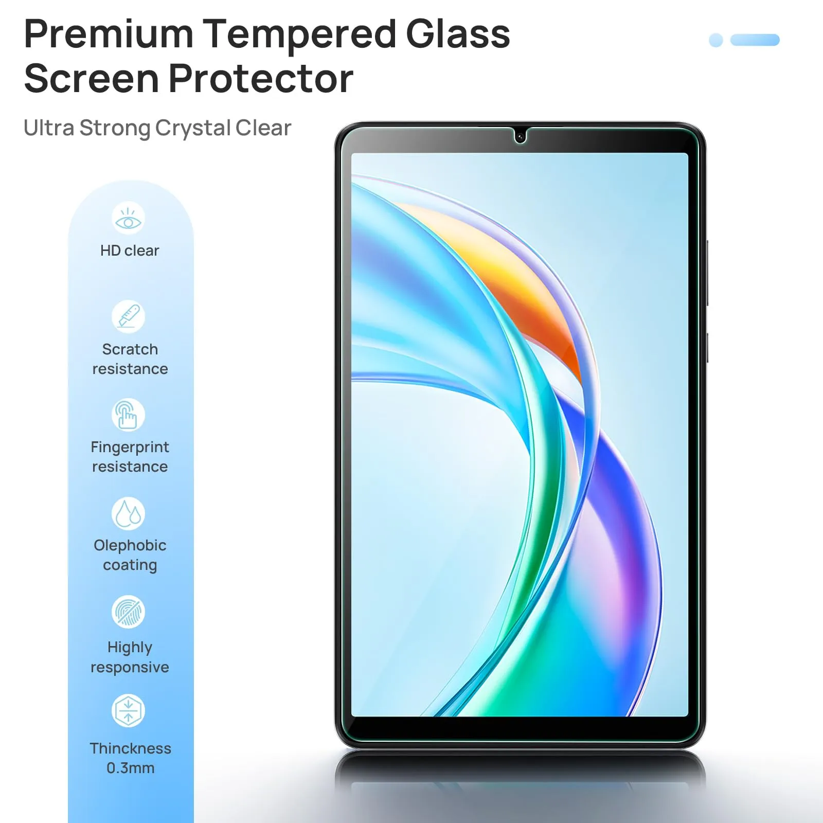 Gerutek 2 Pezzi Pellicola Protettiva per Honor Pad X7 8.7 Pollici 2025 - immagine 3