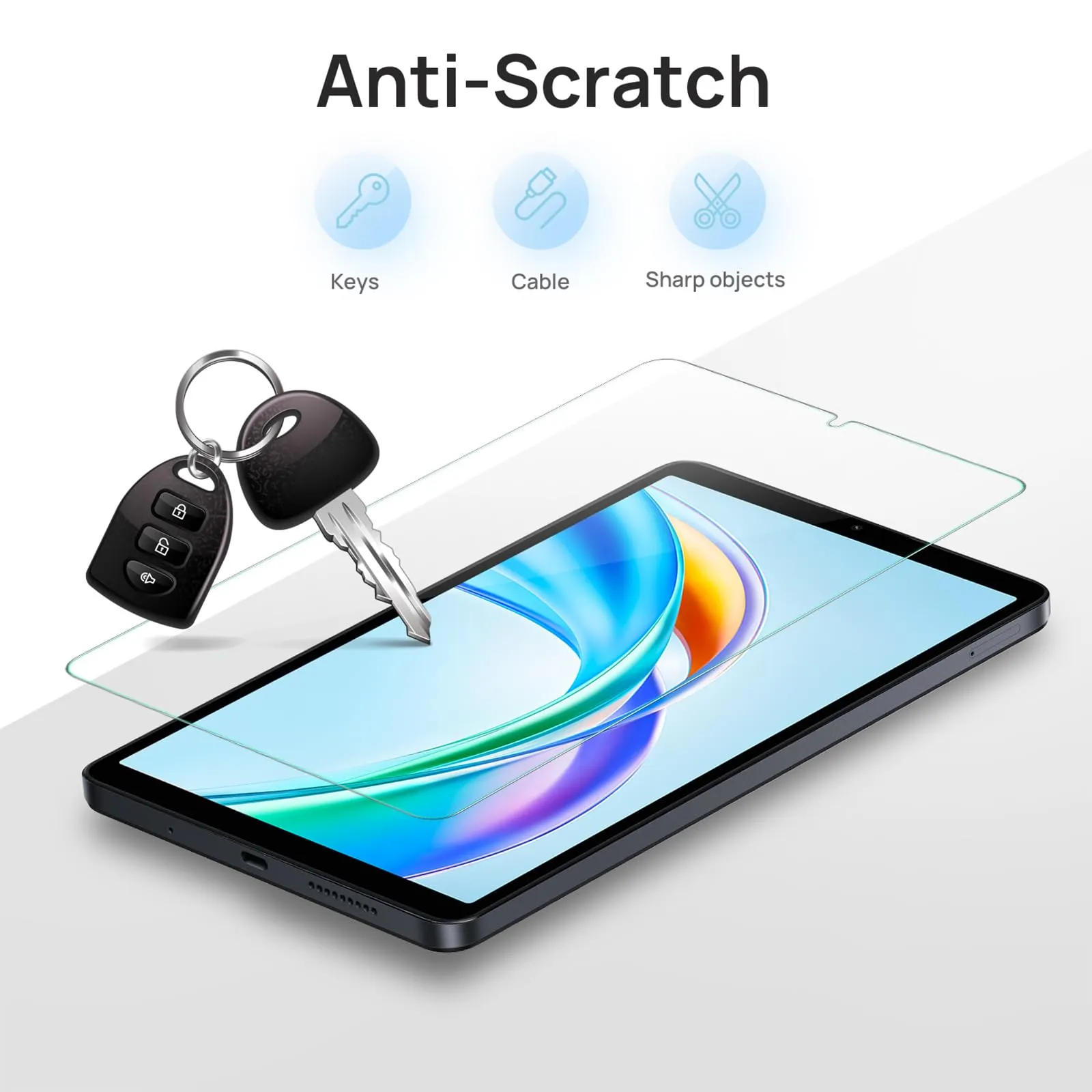Gerutek 2 Pezzi Pellicola Protettiva per Honor Pad X7 8.7 Pollici 2025 - immagine 4